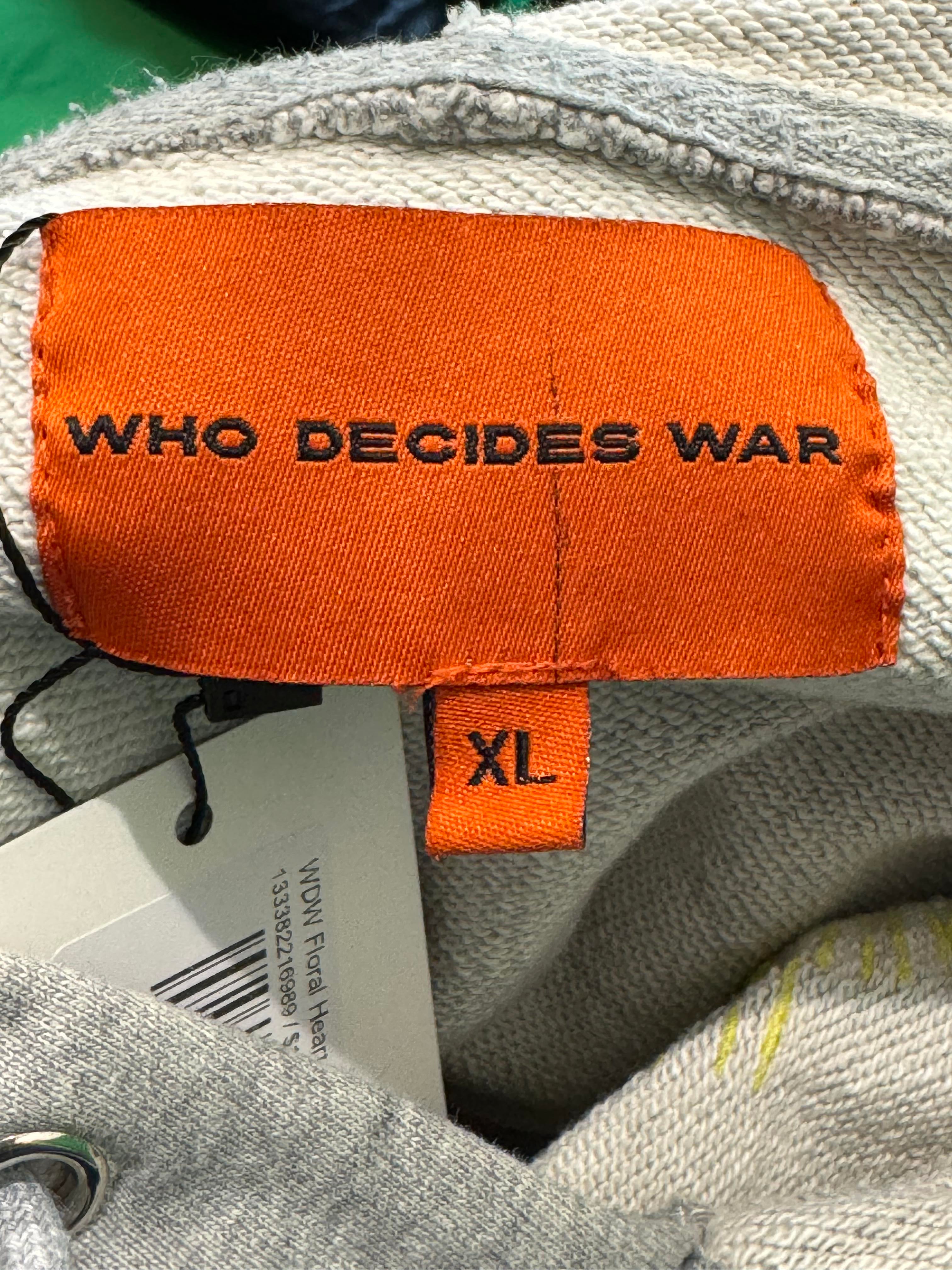 WDW Floral Heart Hoodie Grey