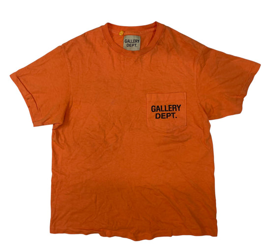 Gallery Dept French Logo Orange & Black Tee