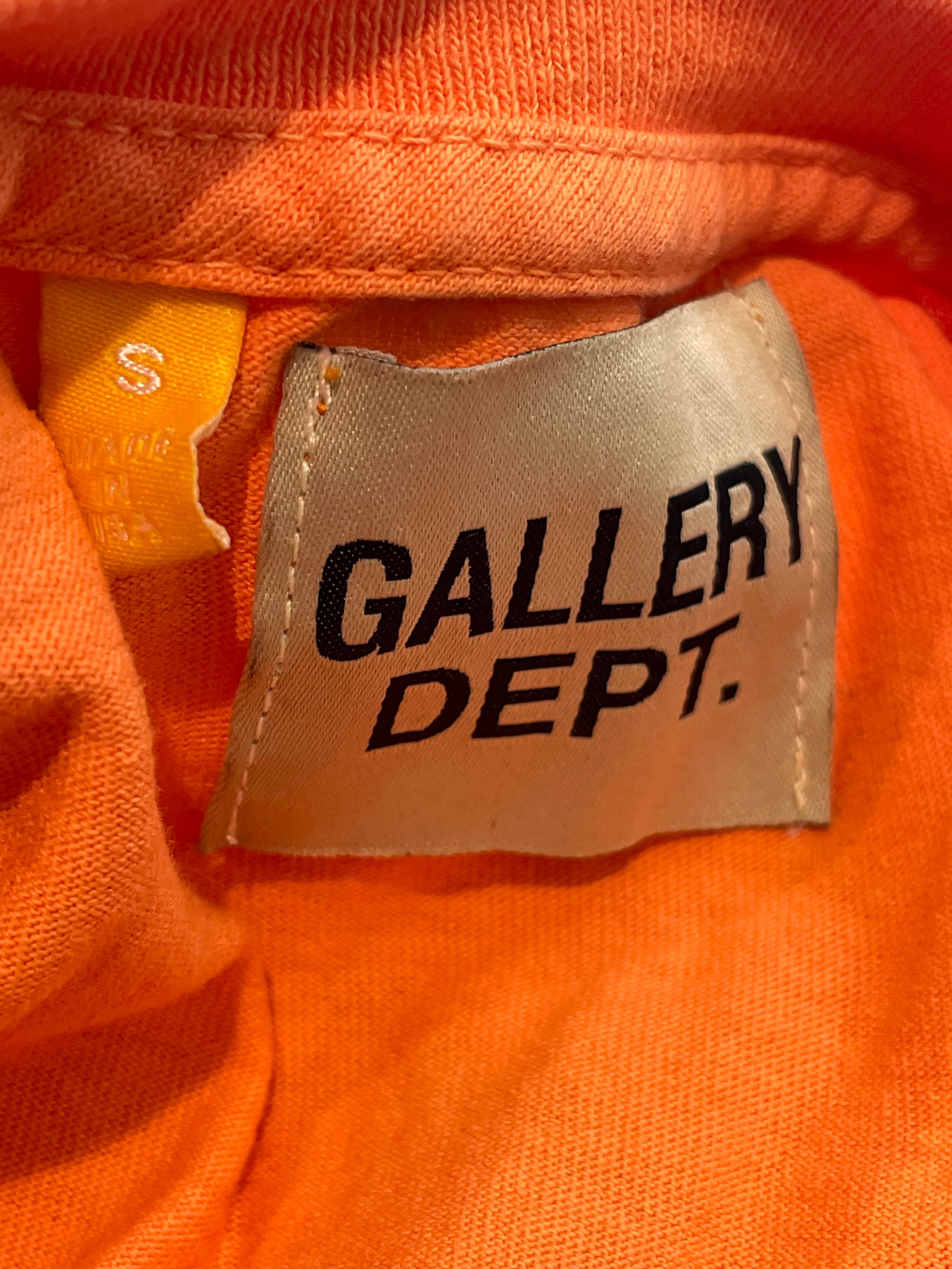 Gallery Dept French Logo Orange & Black Tee