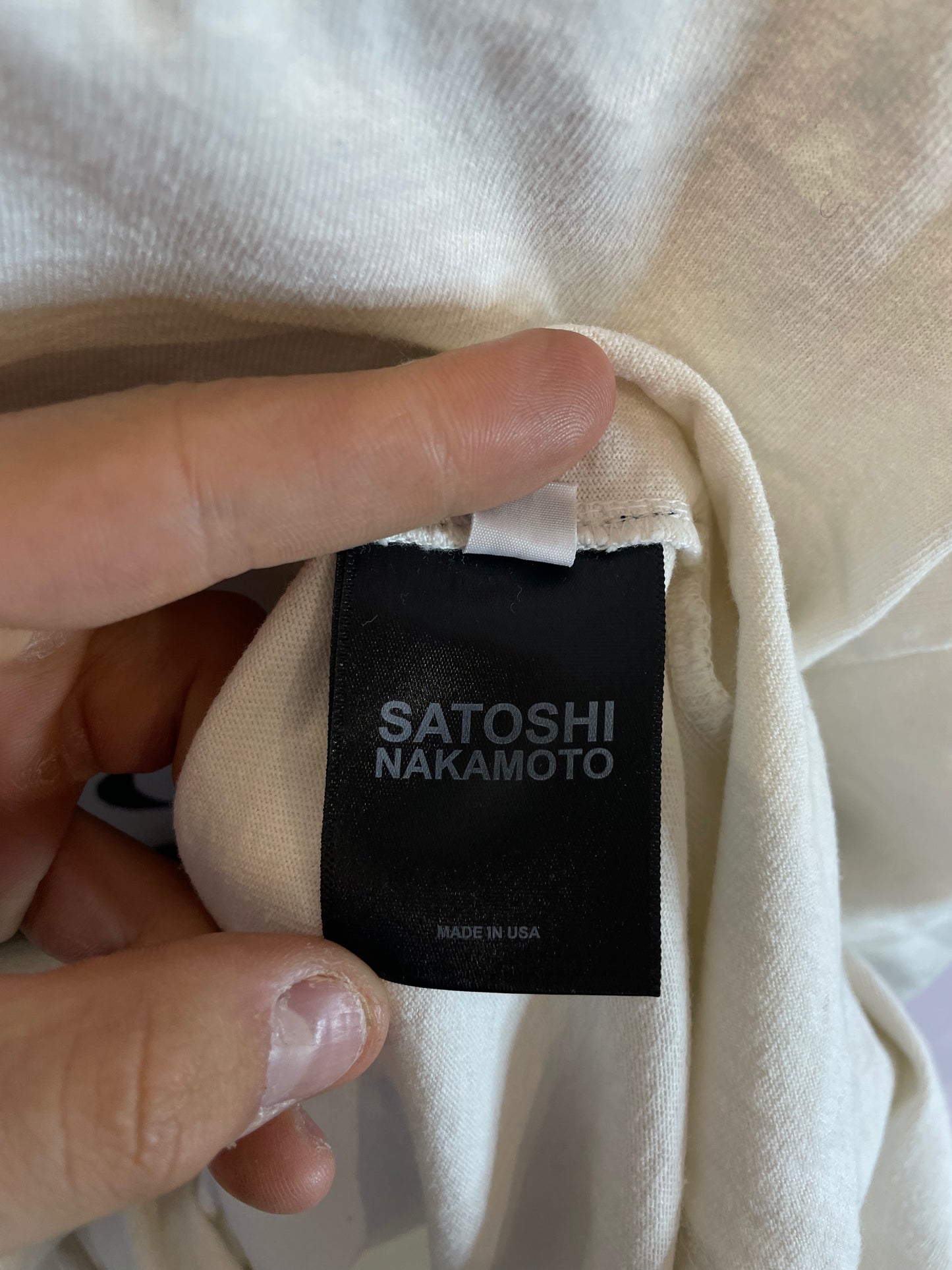 Satoshi Nakamoto Psychology Tee White New With Tags XL