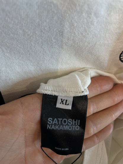 Satoshi Nakamoto Psychology Tee White New With Tags XL