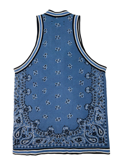 Amiri Baby Blue MA Knit Tank Top