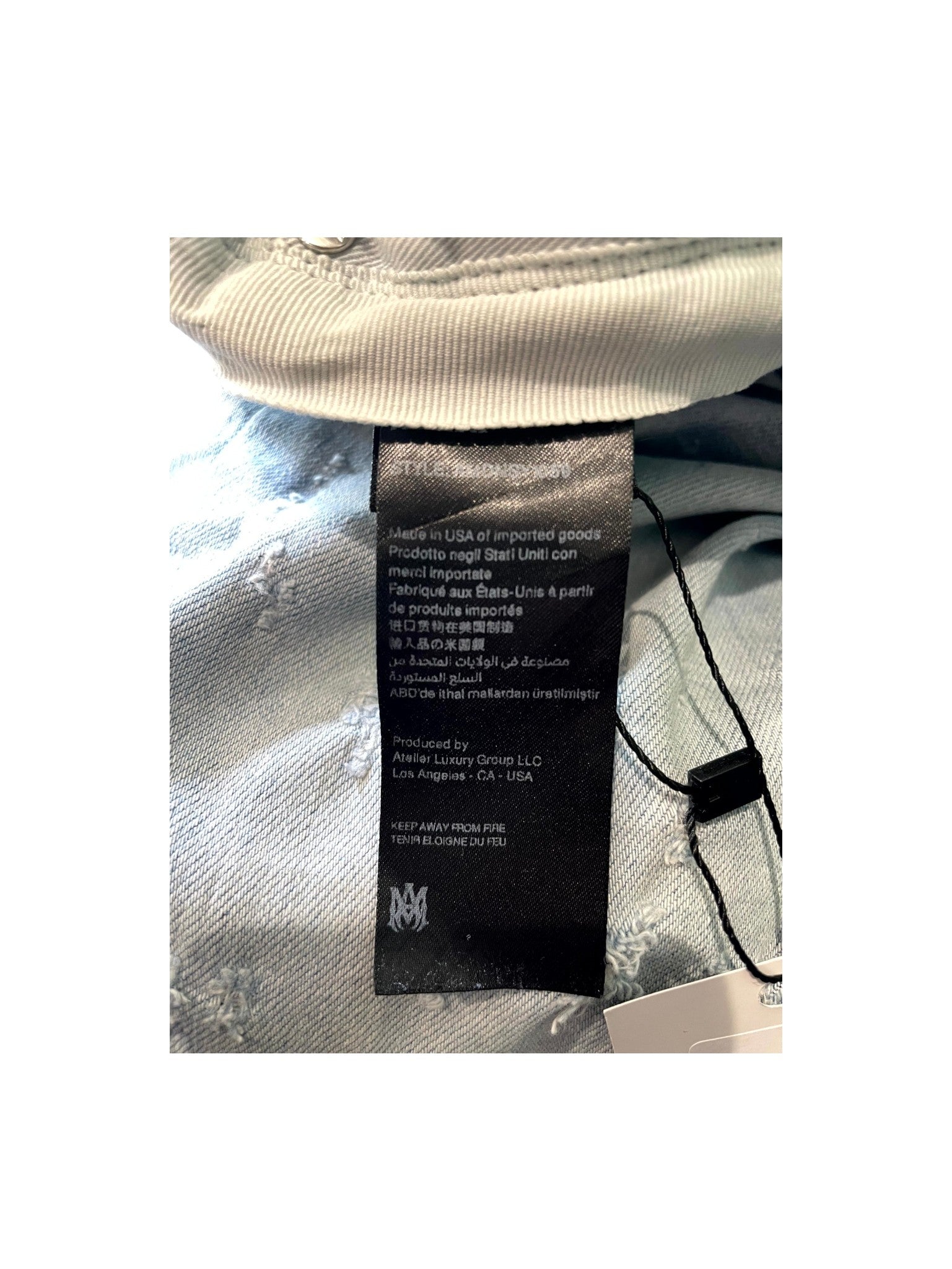 Amiri "Shotgun" Light Wash Jeans
