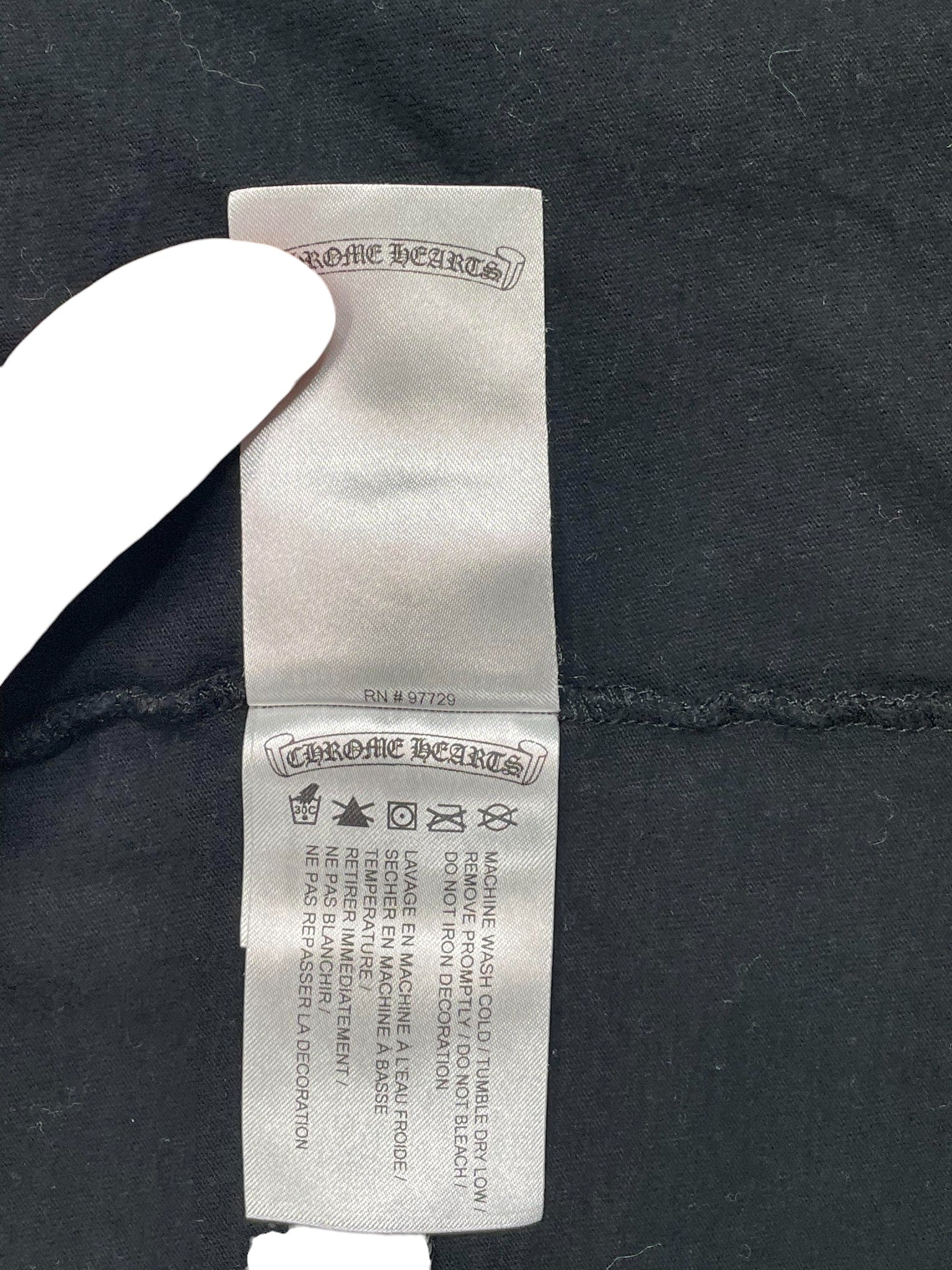 Chrome Hearts 'Horseshoe' Black Long Sleeve Tee