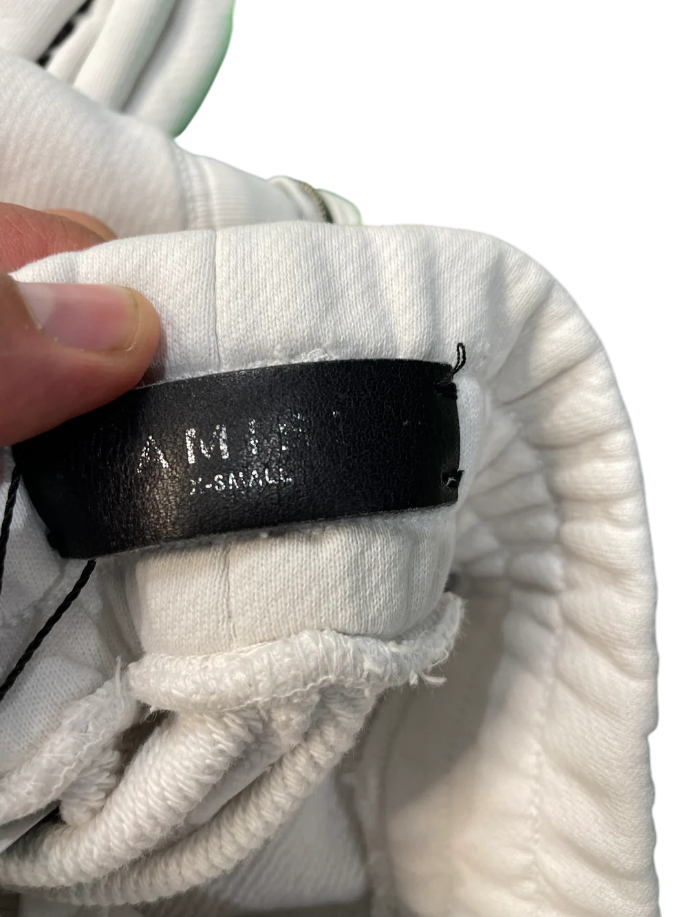 Amiri White & Red Sweats