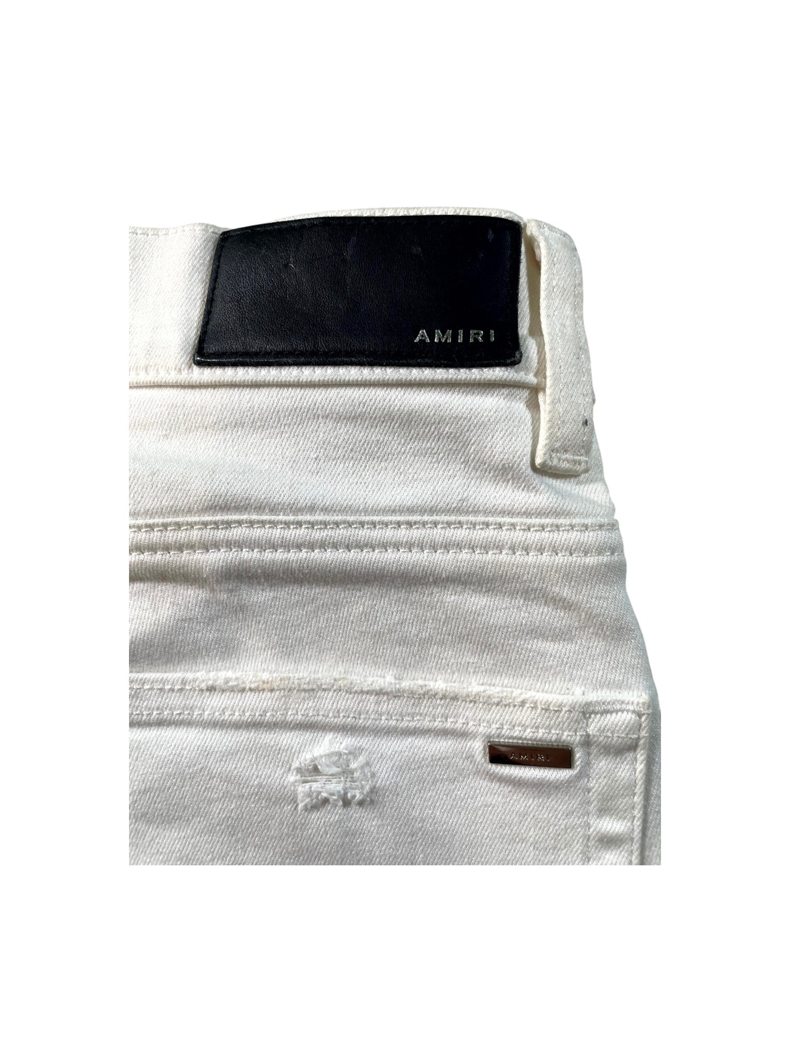 Amiri "MX1" Patch White Jeans