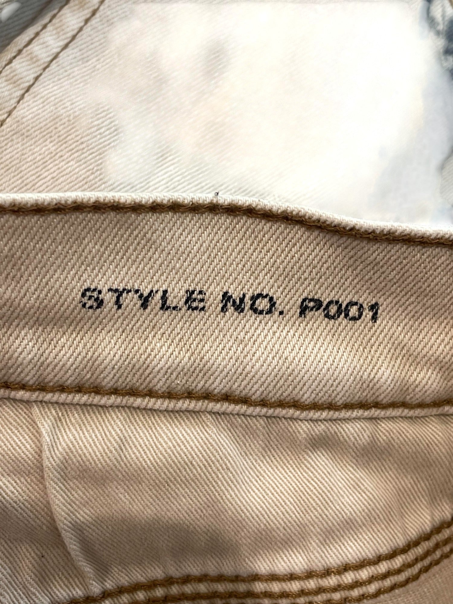 Purple Brand Paint Splatter Tan Jeans