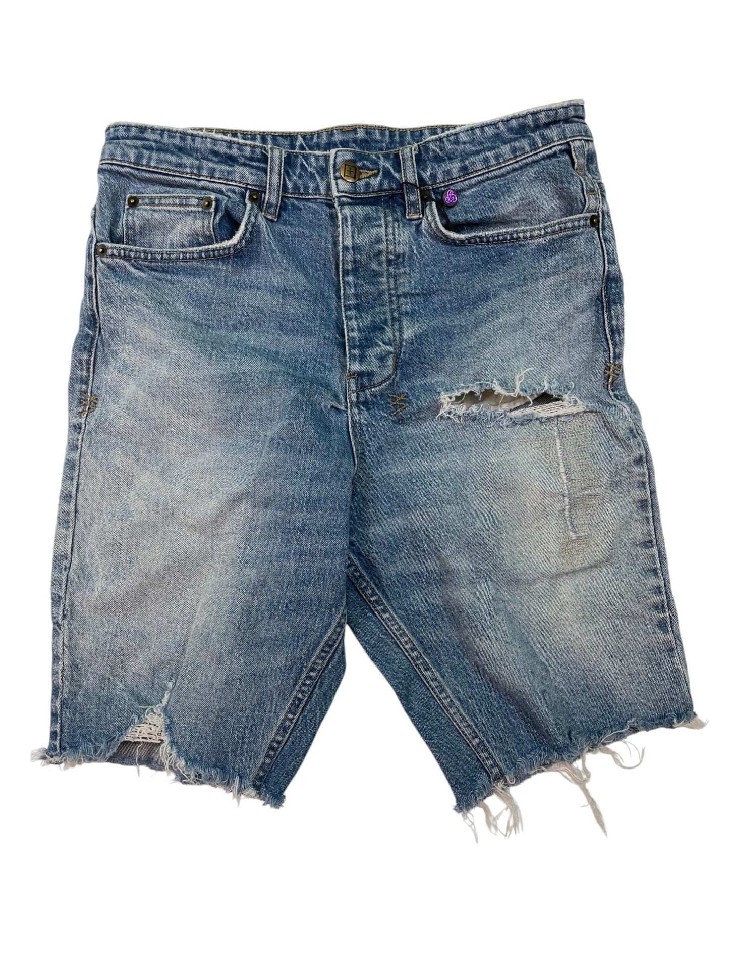 Ksubi Light Wash Jean Shorts