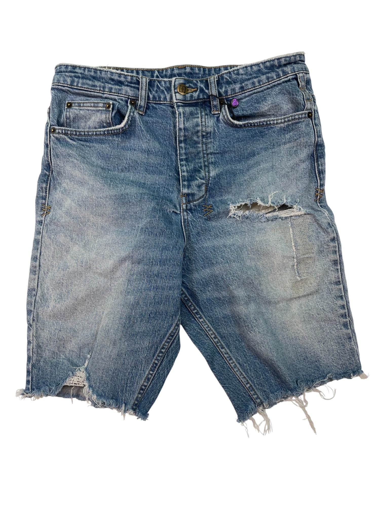 Ksubi Light Wash Jean Shorts