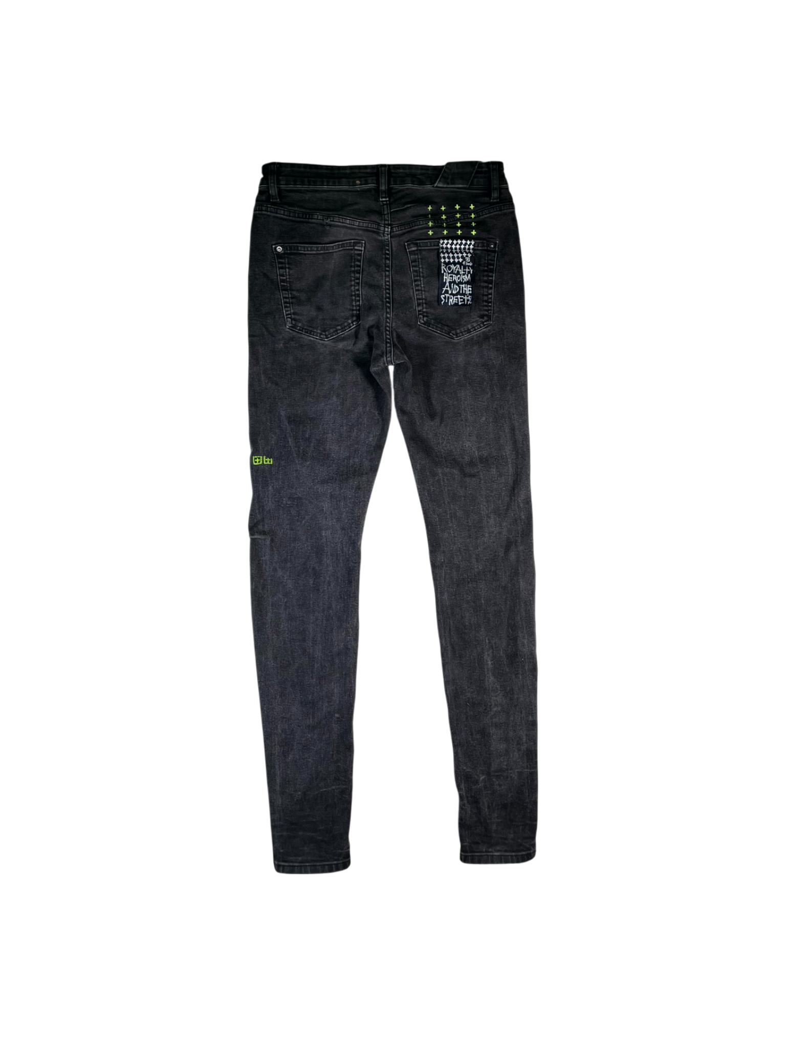 Ksubi Black & Lime Jeans