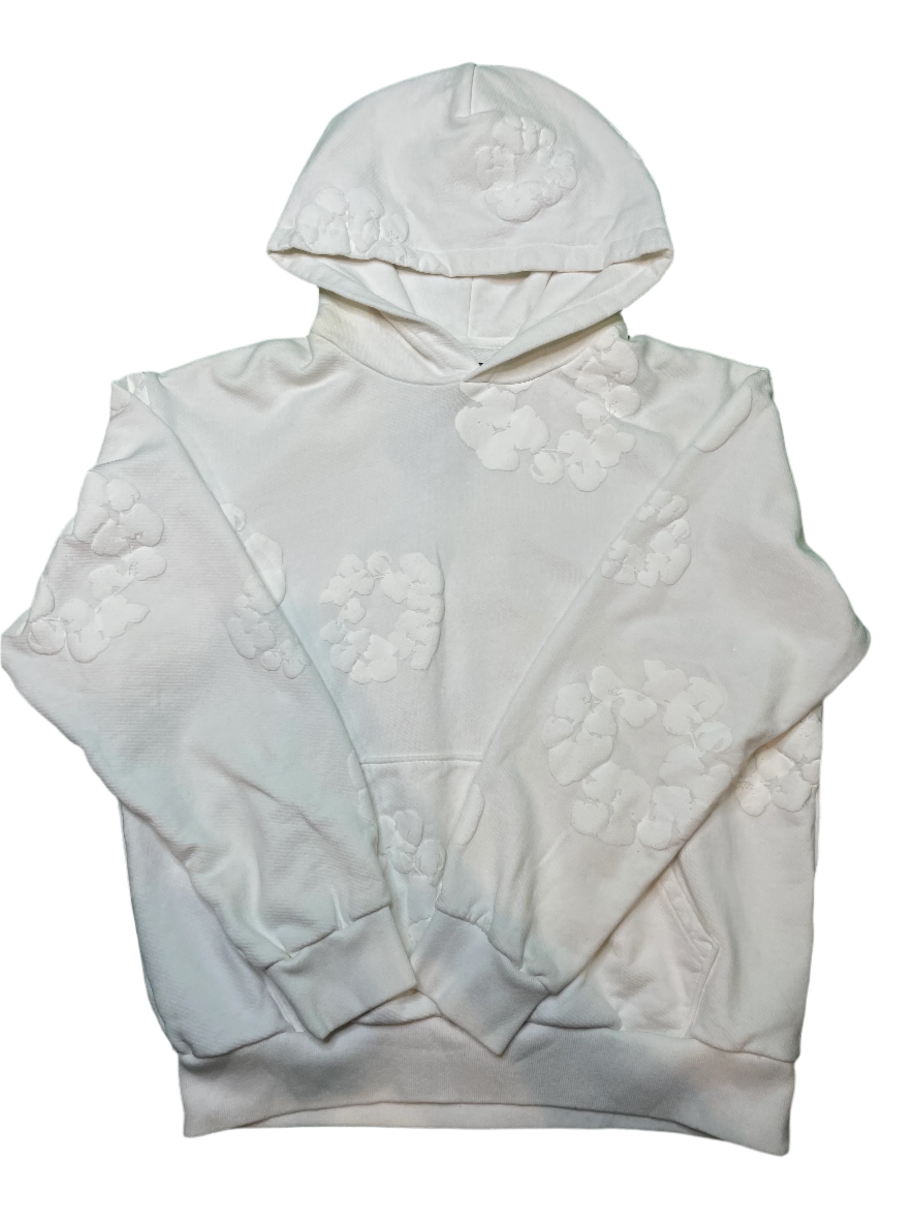 Denim Tears White Mono Hoodie