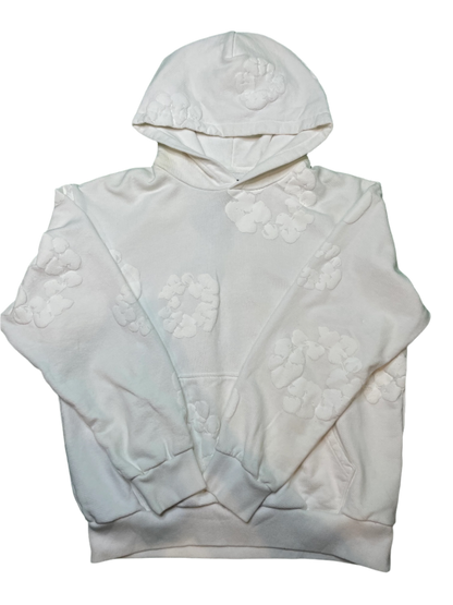 Denim Tears White Mono Hoodie
