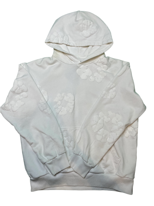 Denim Tears White Mono Hoodie