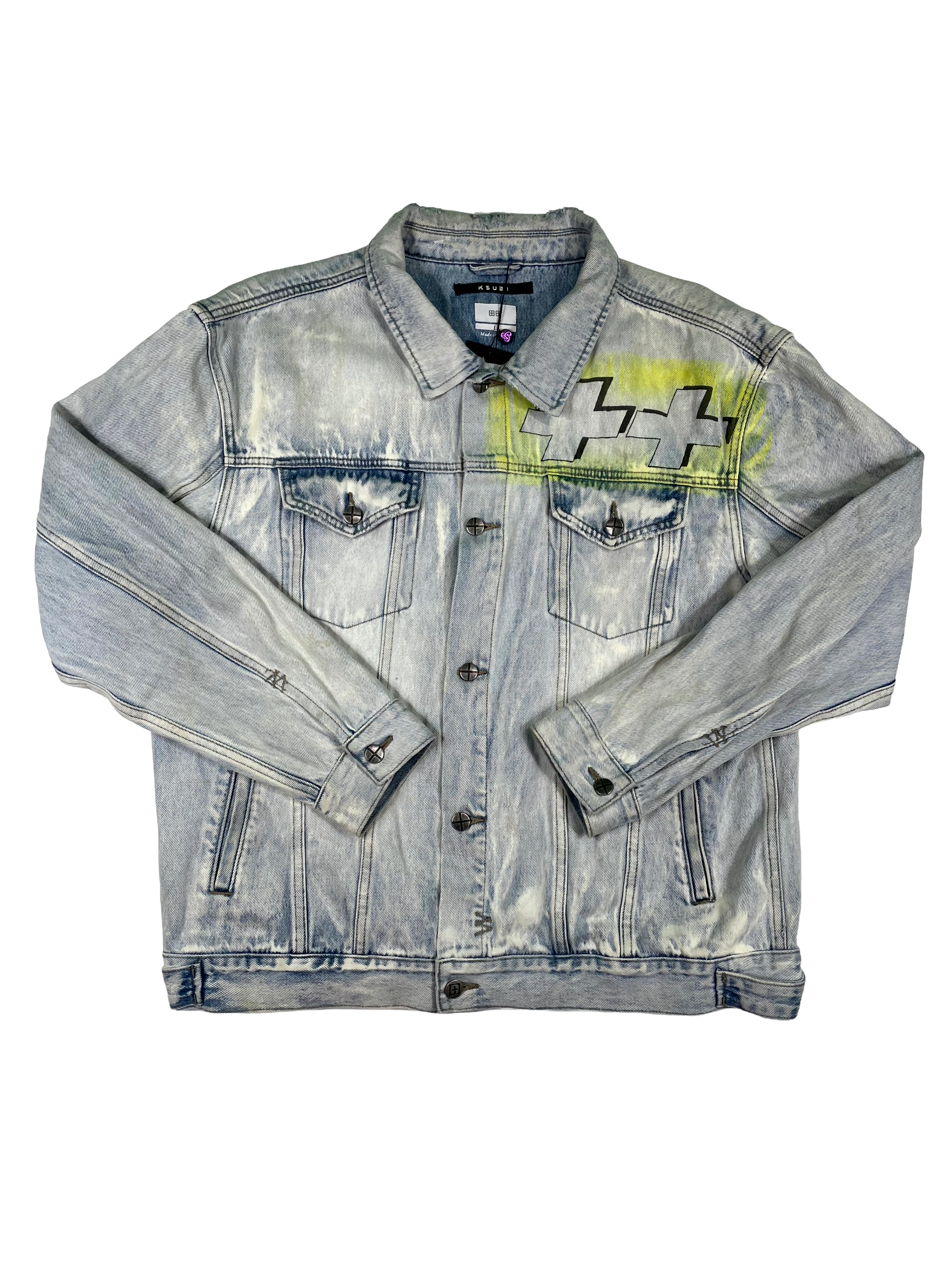 Ksubi  Denim Light Wash & Yellow Jacket