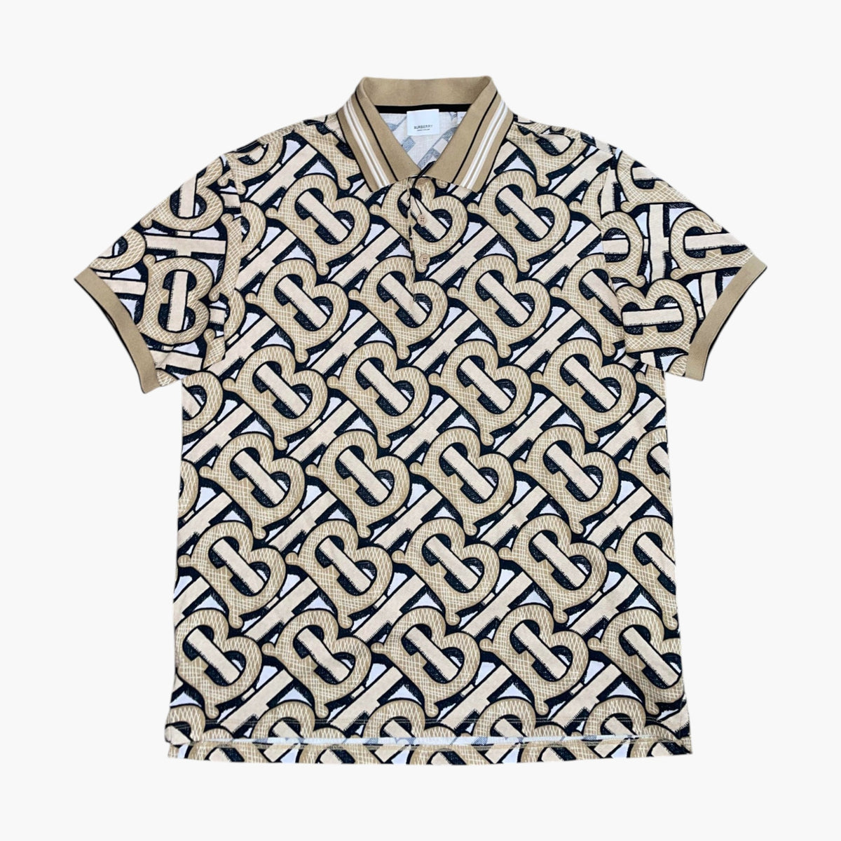 Burberry TB Monogram Brown Polo