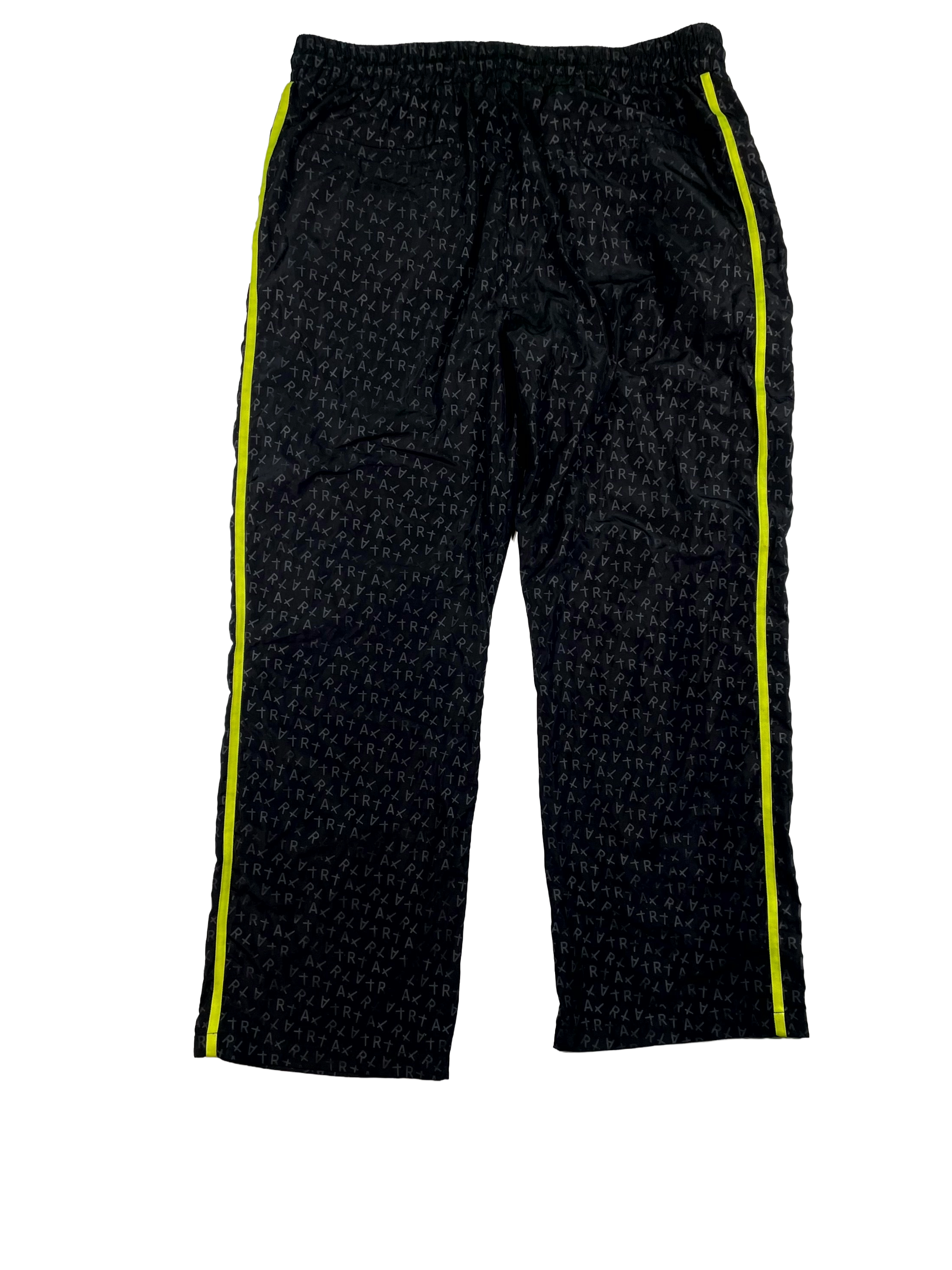 RTA All Over Logo Black & Lime Pants