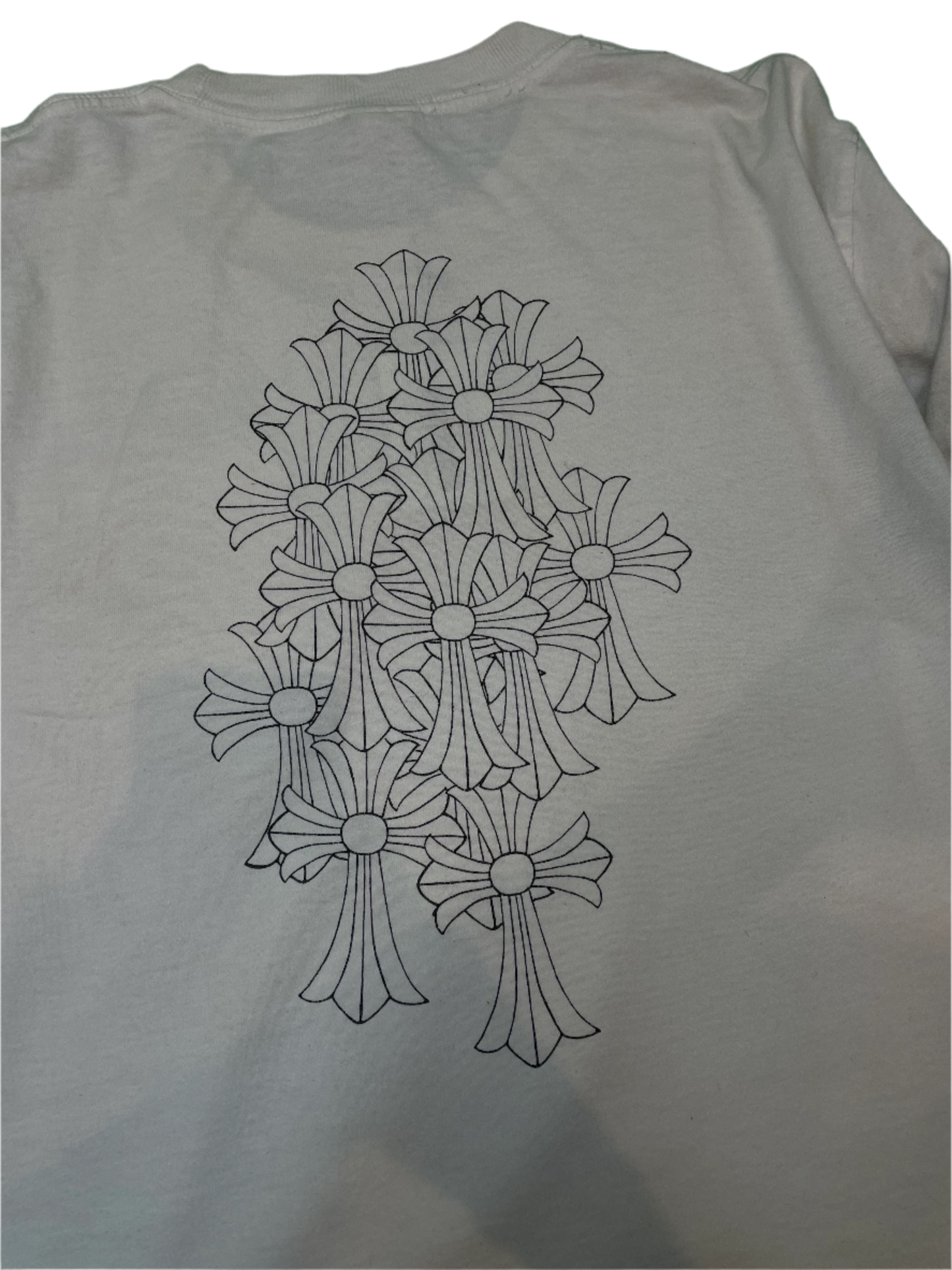 Chrome Hearts Vintage Cemetery White LS Tee