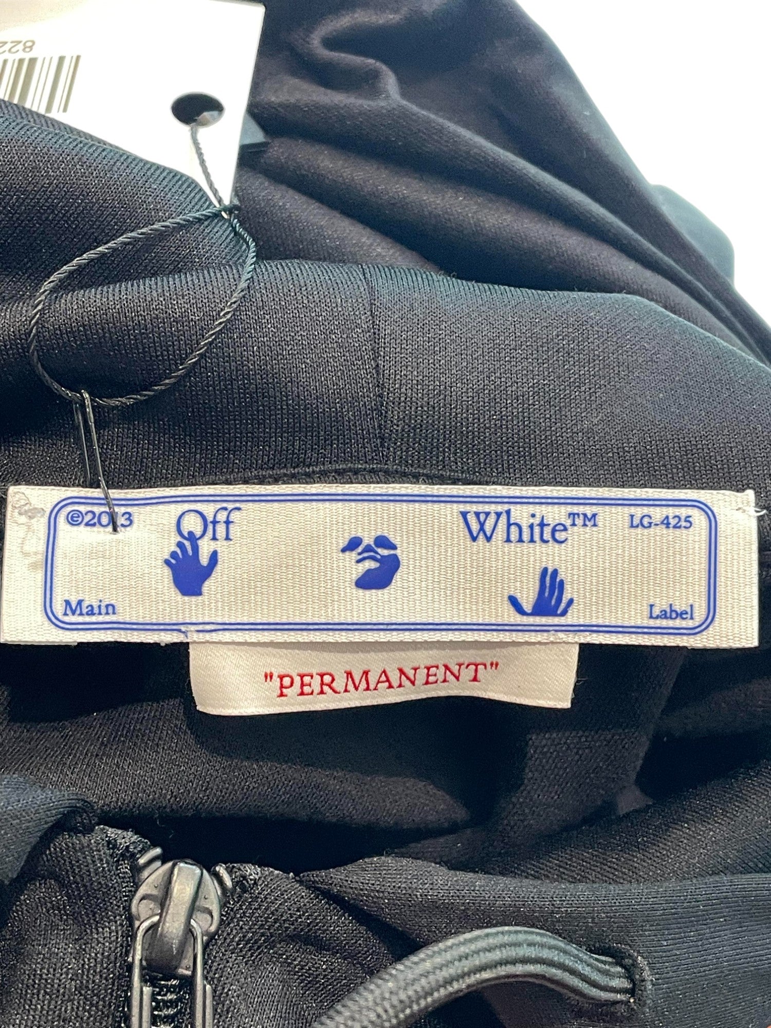 Off White Black Orange Zip Up