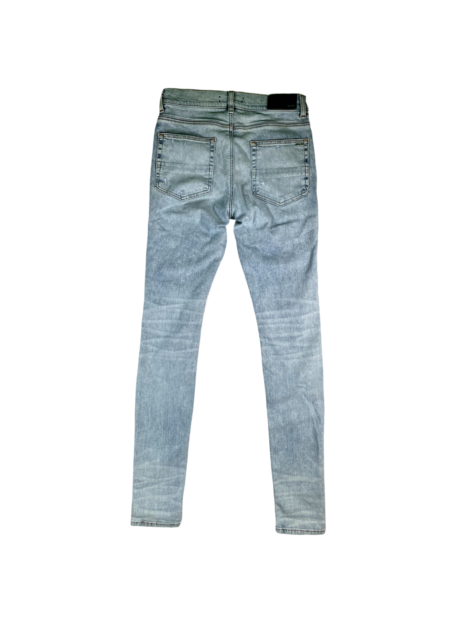 Amiri Pajama Patchwork Light Wash Jeans