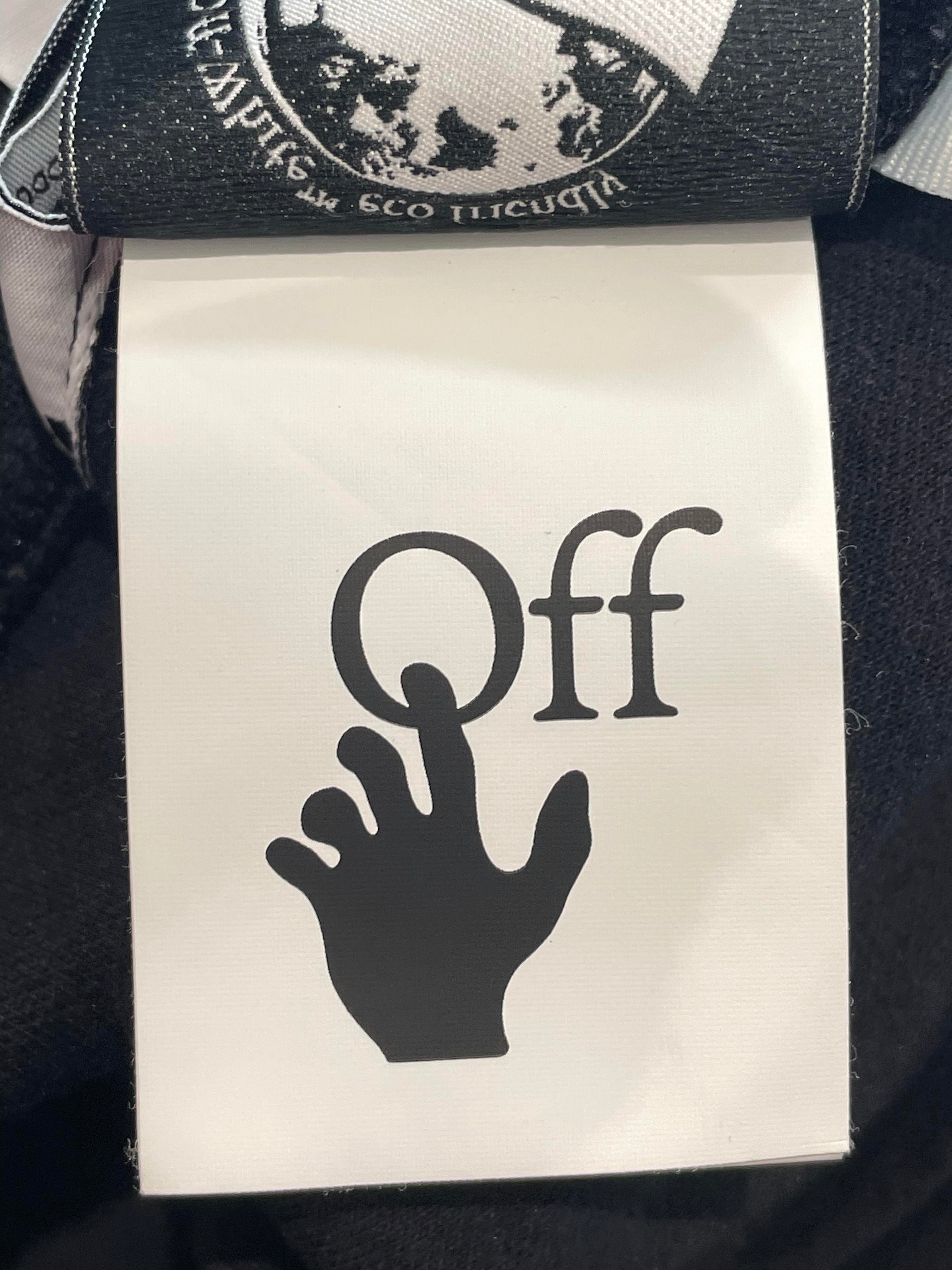 Off White Black Orange Zip Up