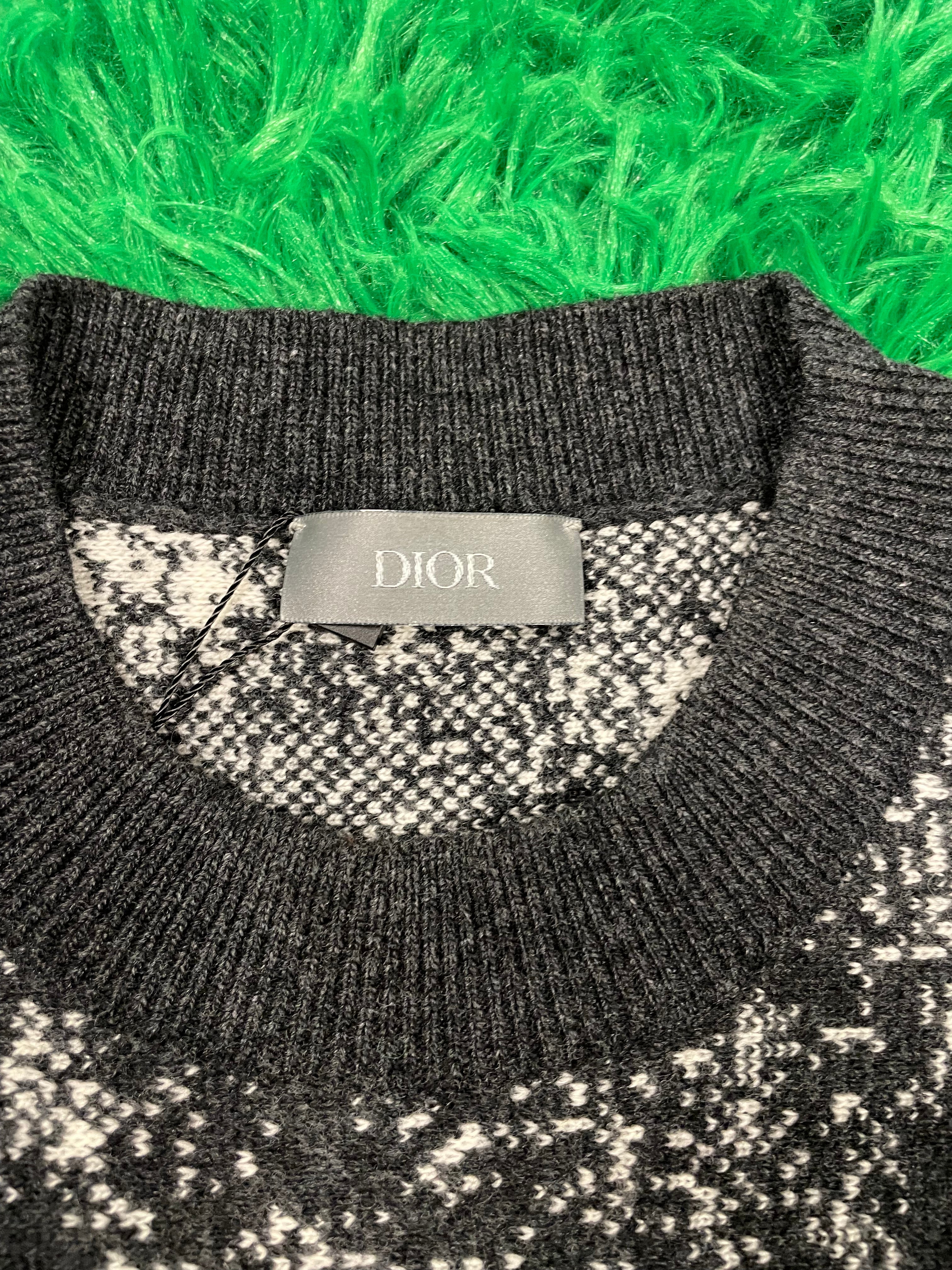 Dior Atelier Knitted Crewneck Grey White XS Used