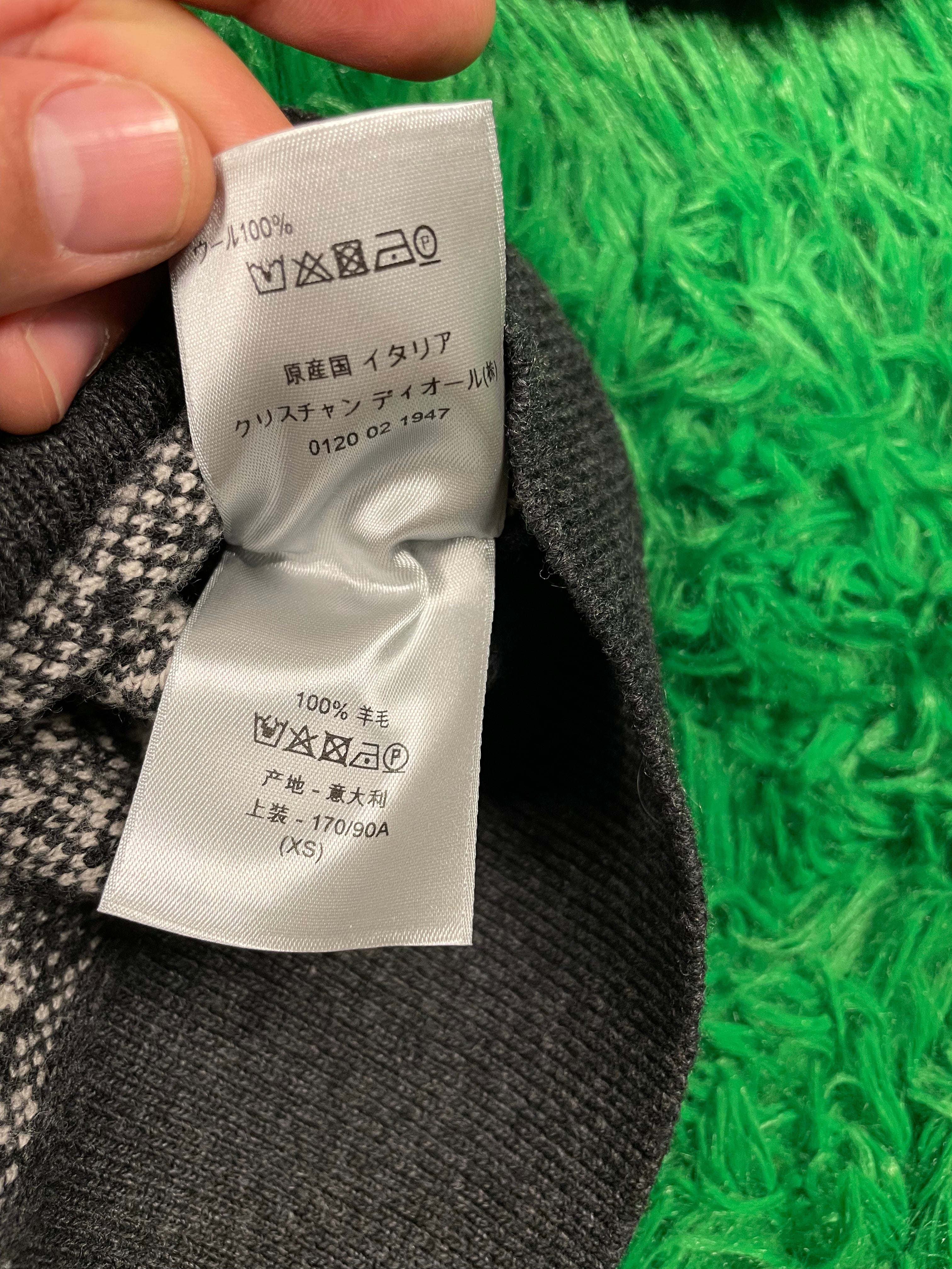 Dior Atelier Knitted Crewneck Grey White XS Used