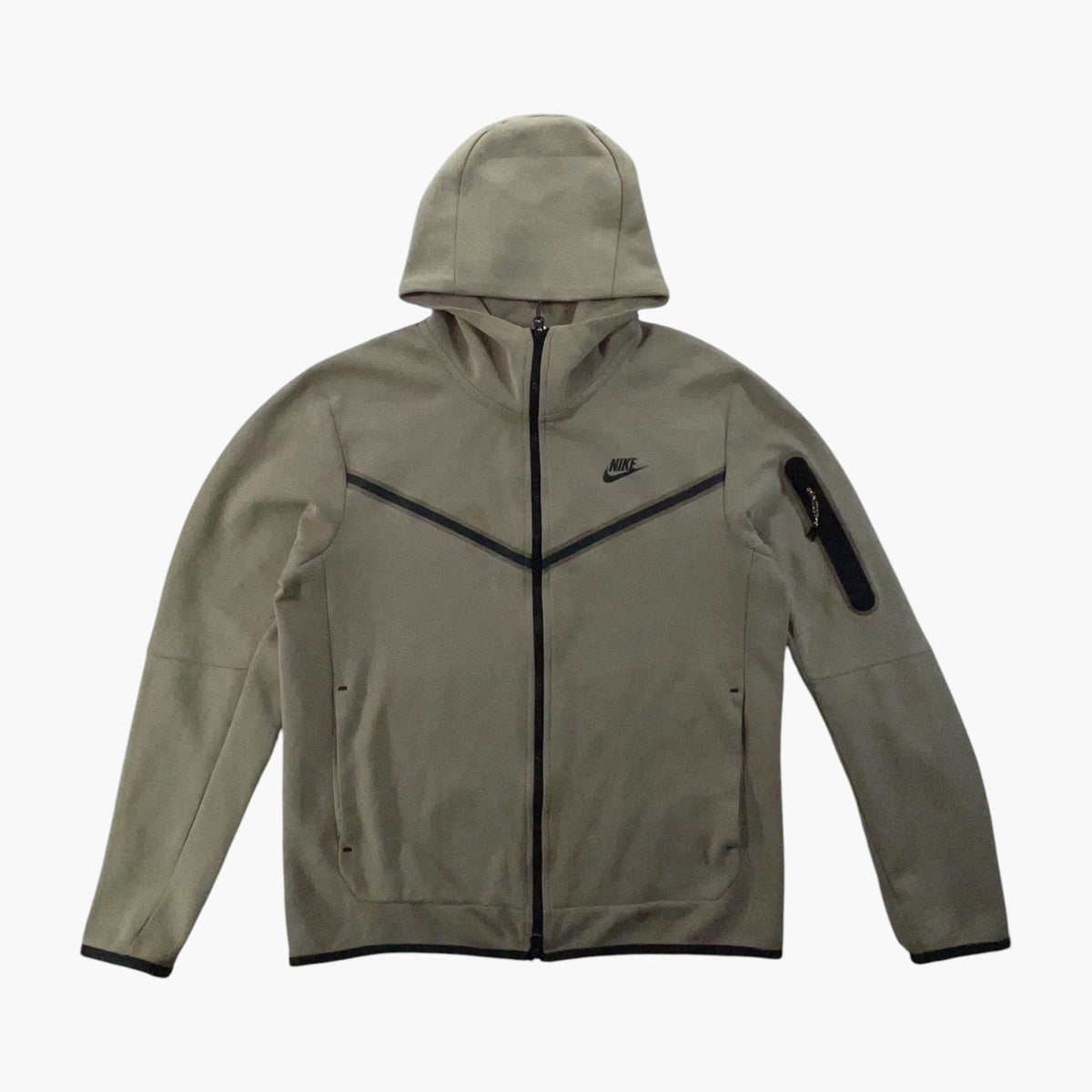 Nike Tech Zip Up Tan Hoodie