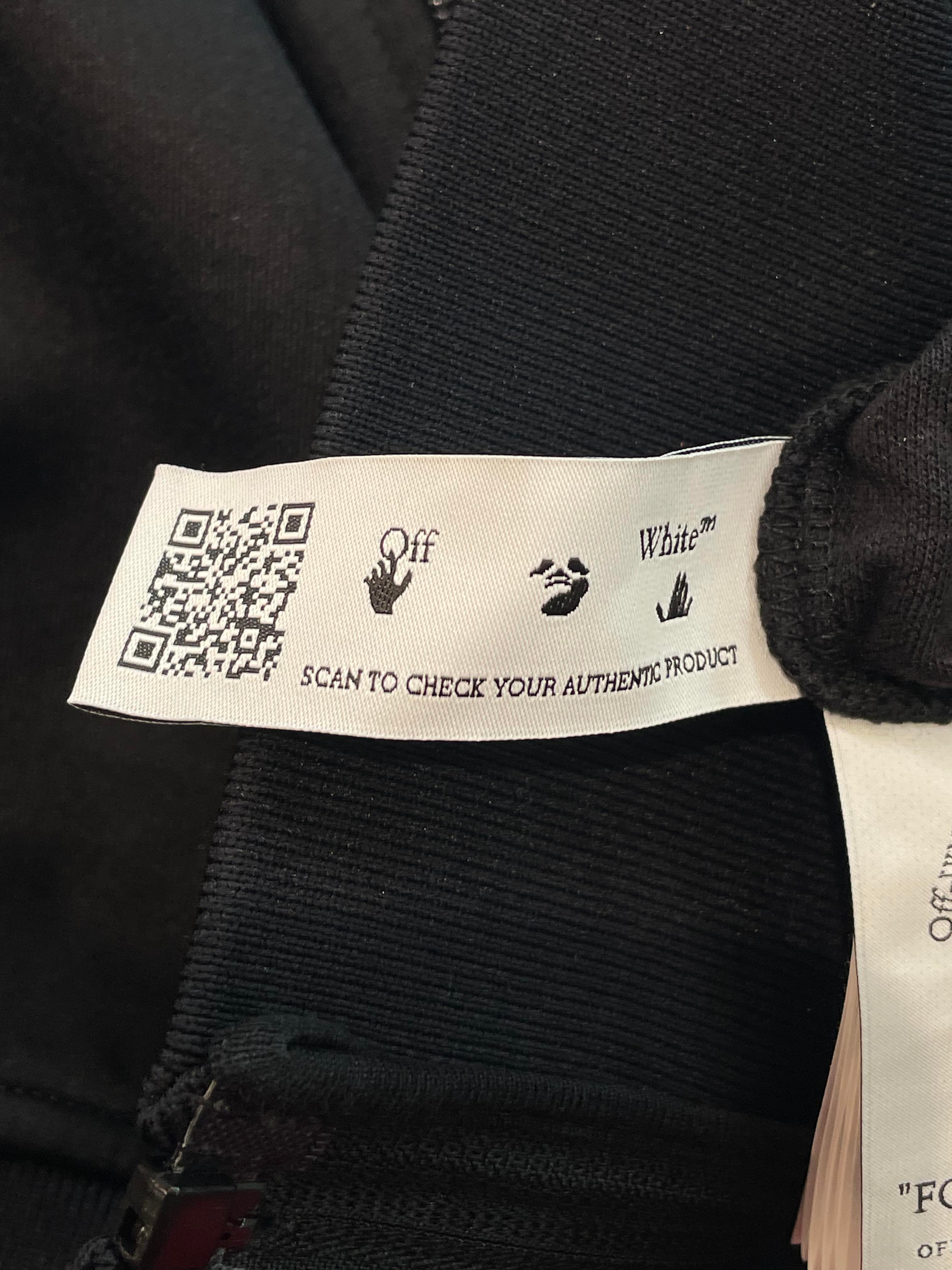 Off White Black Orange Zip Up