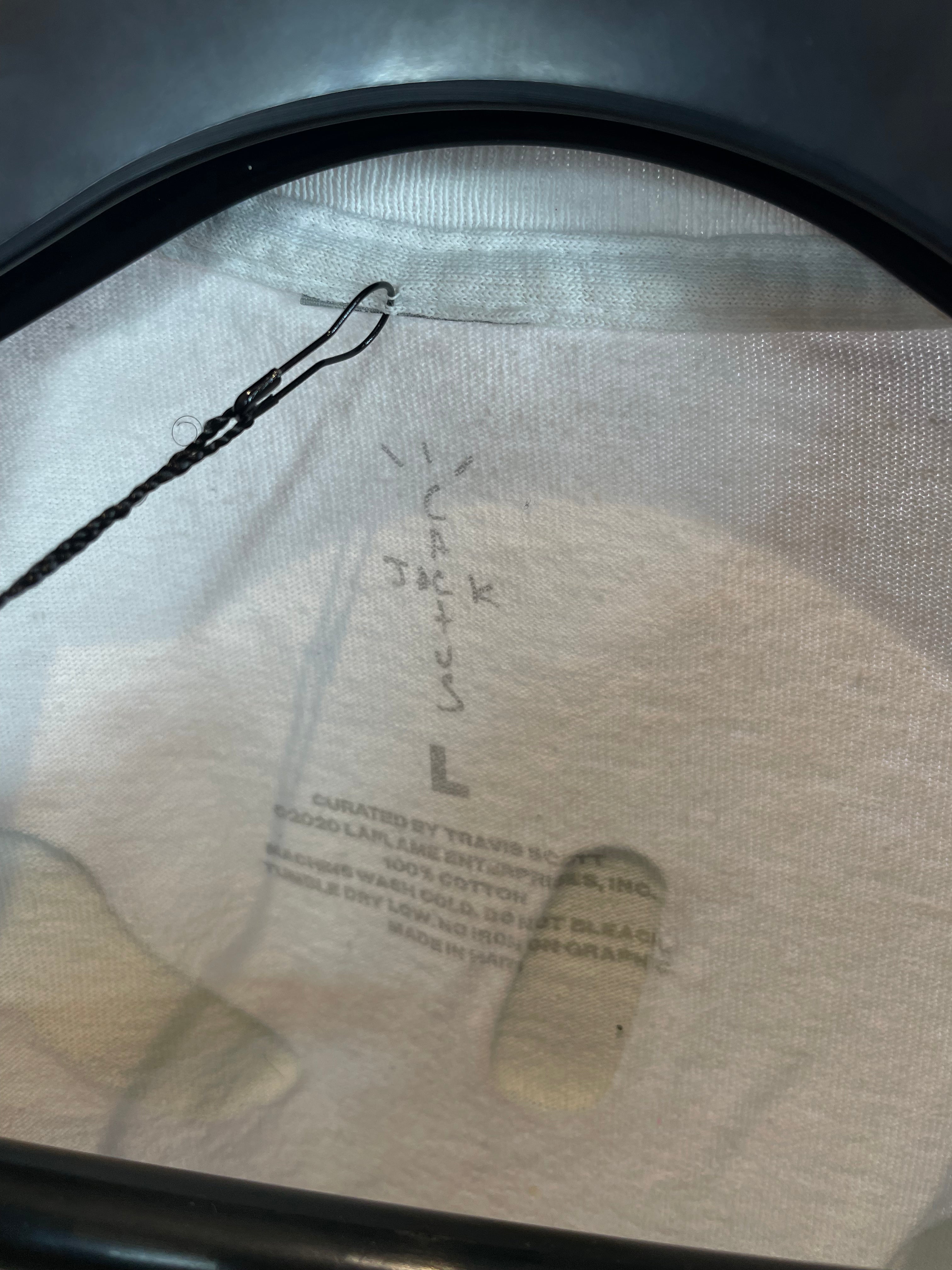 Cactus Jack Tee White Rainbow Multi Used Large