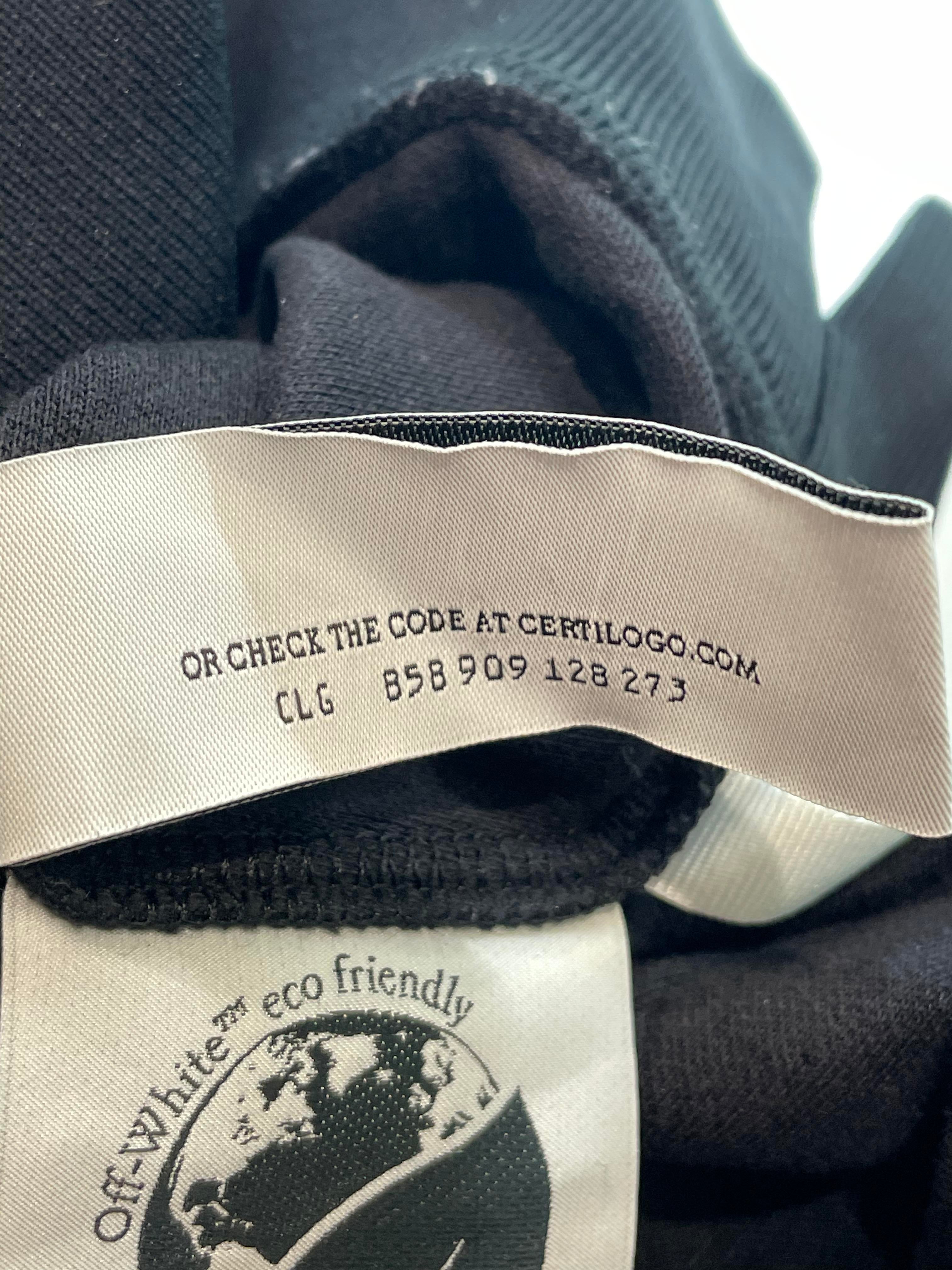 Off White Black Orange Zip Up