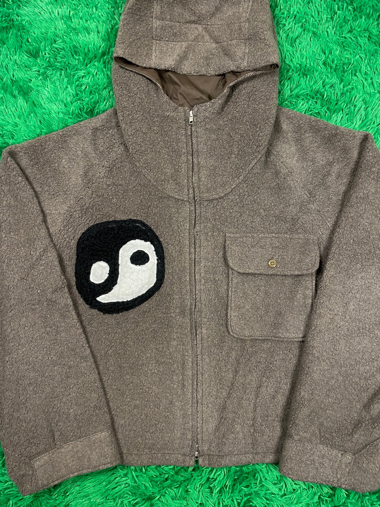 CPFM Fleece Jacket Yin-Yang Brown Size 4 Used