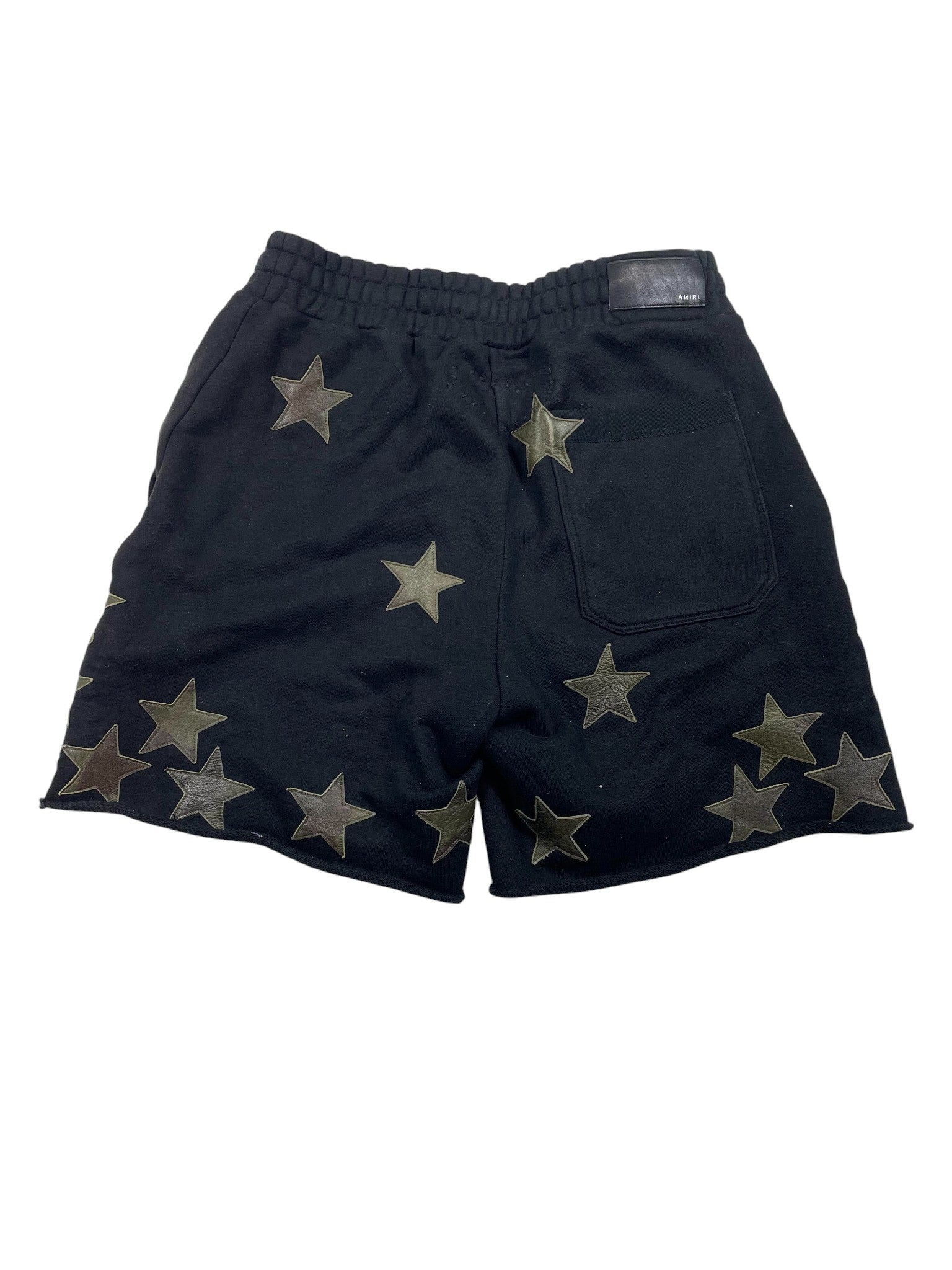 Amiri Black Camo Star Chemist Shorts