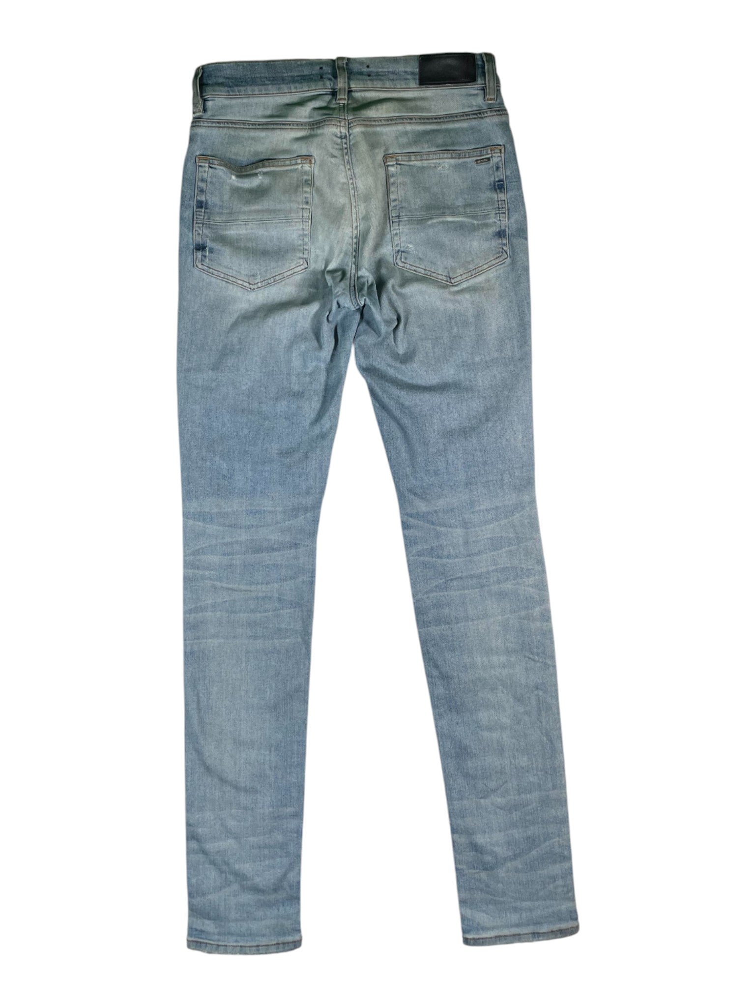 Amiri 'Art Patchwork' Light Wash Jeans