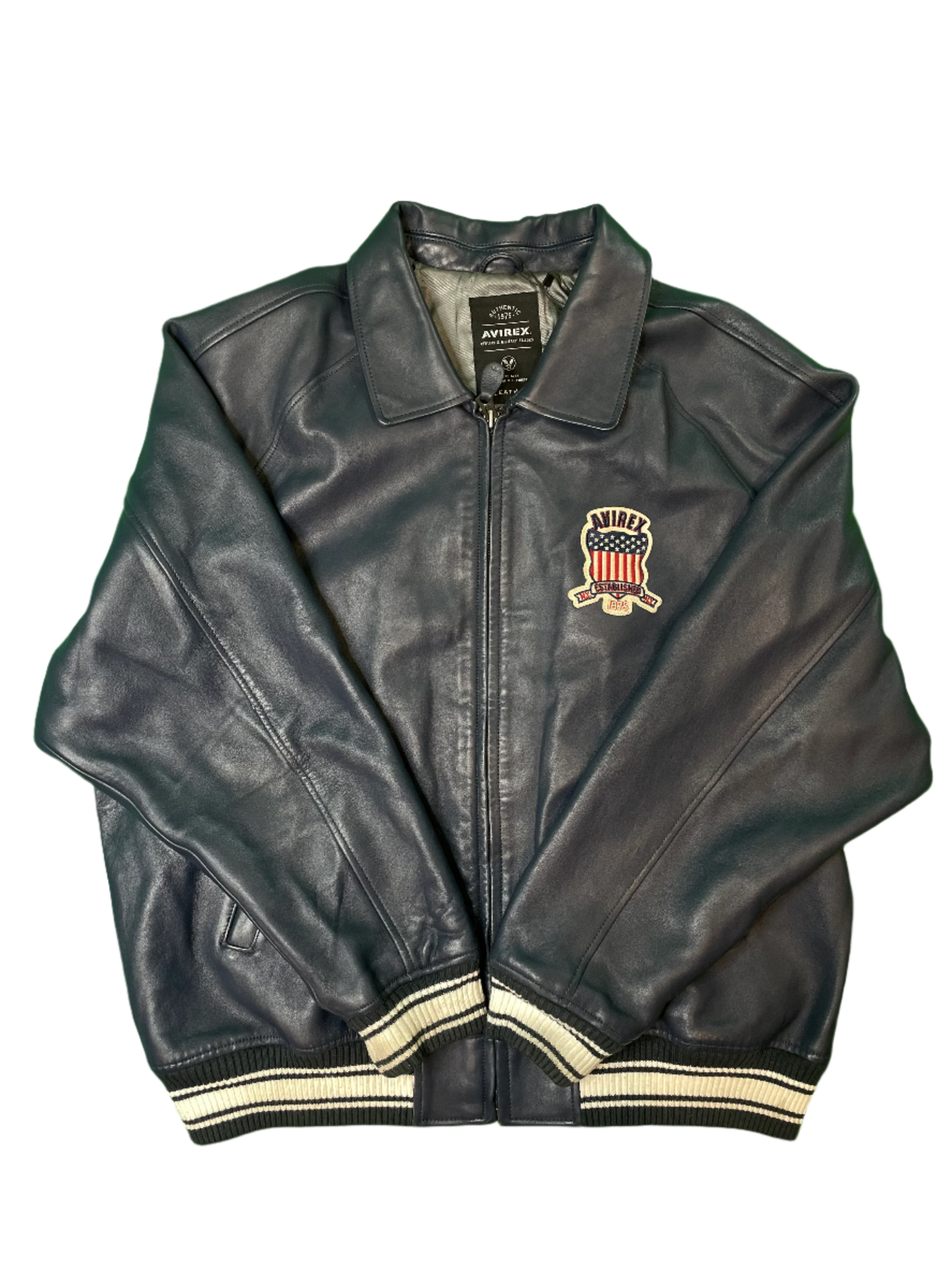 Avirex Graphic Navy Varsity Jacket
