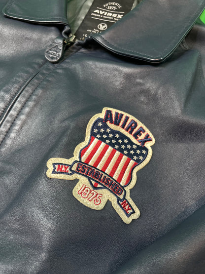 Avirex Graphic Navy Varsity Jacket