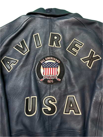 Avirex Graphic Navy Varsity Jacket