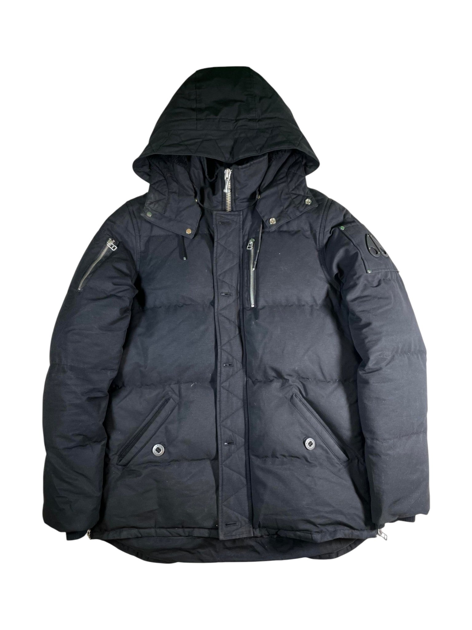 Moose Knuckles 3Q Black Bomber Jacket