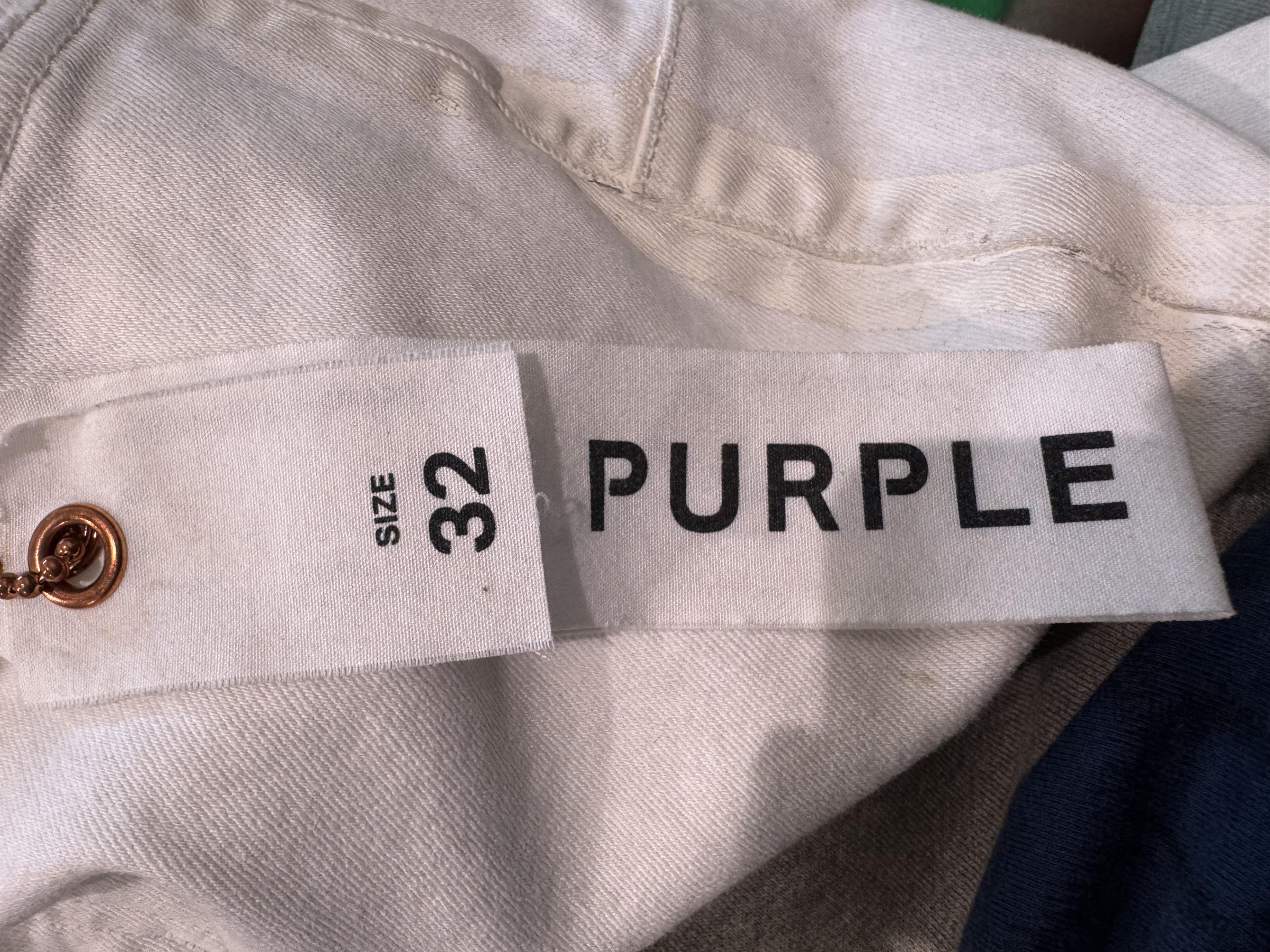 Purple White Jeans