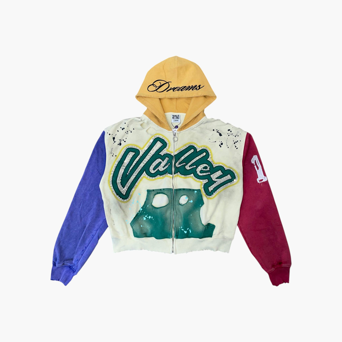 Vale Rhinestone Collage Zip Up