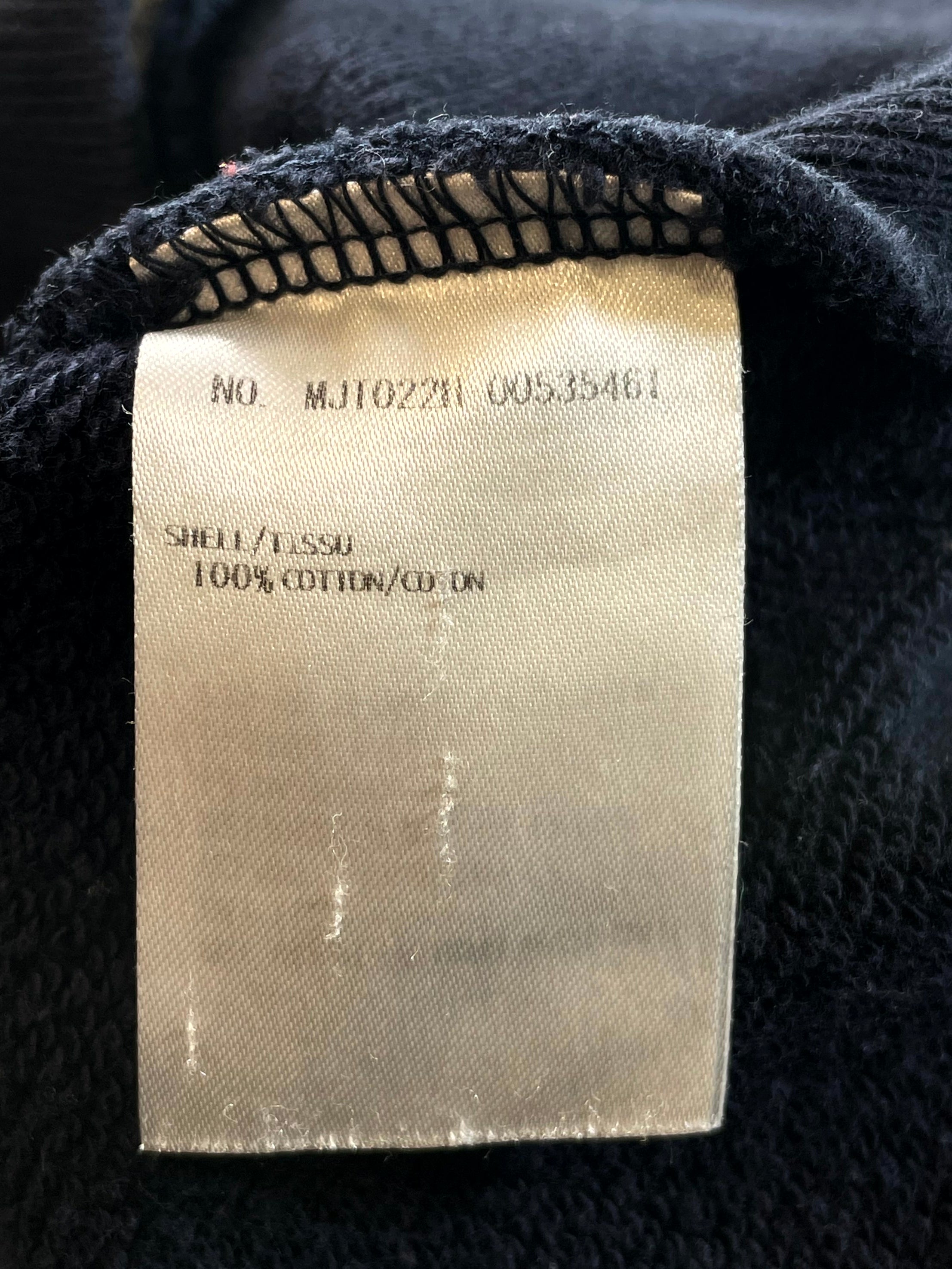 Thom Browne Zip Up Navy Hoodie