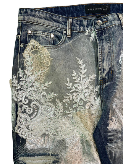 WDW Foil Floral Jeans