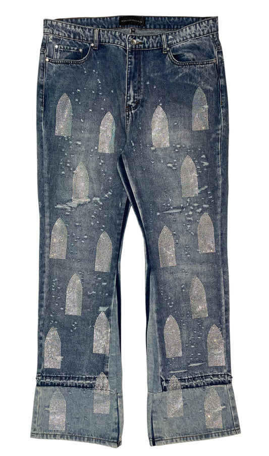 WDW Rhinestone Cemetery Jeans
