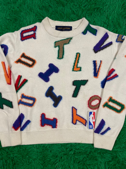 Louis Vuitton Crewneck NBA Cashmere Small (Fits XS) Used