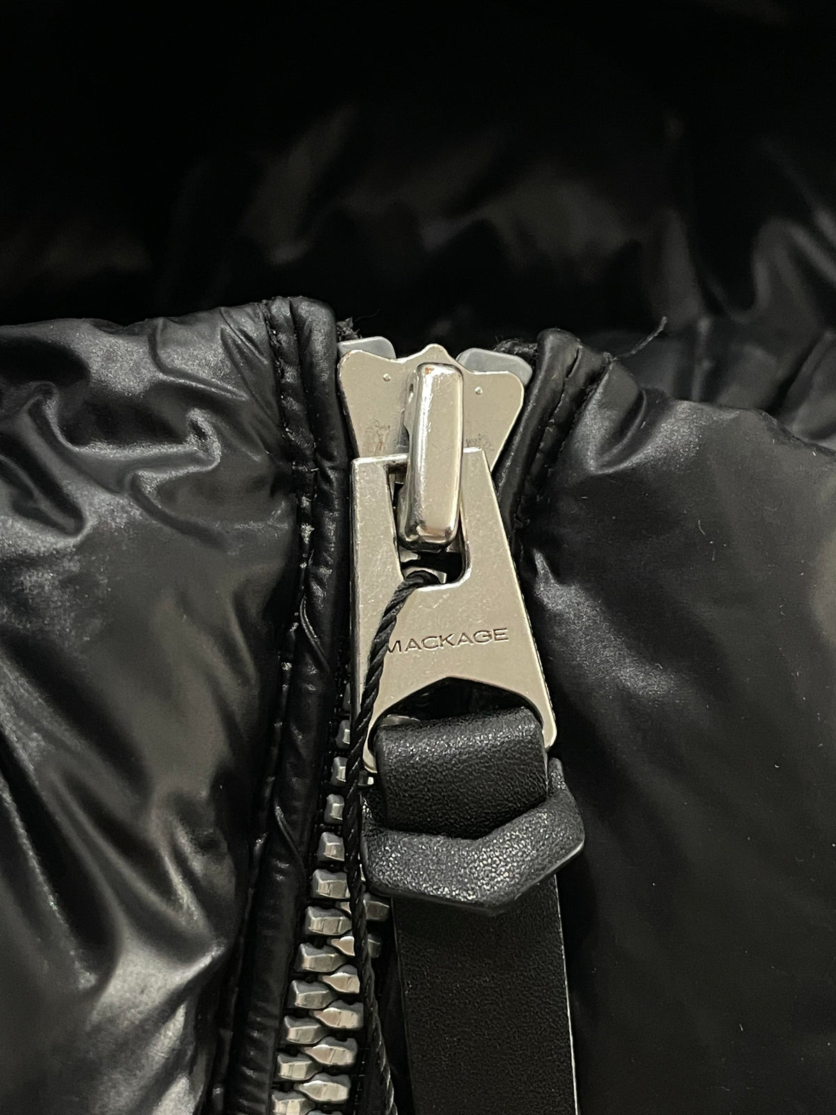 Mackage Sleeve Logo Black Puffer Jacket