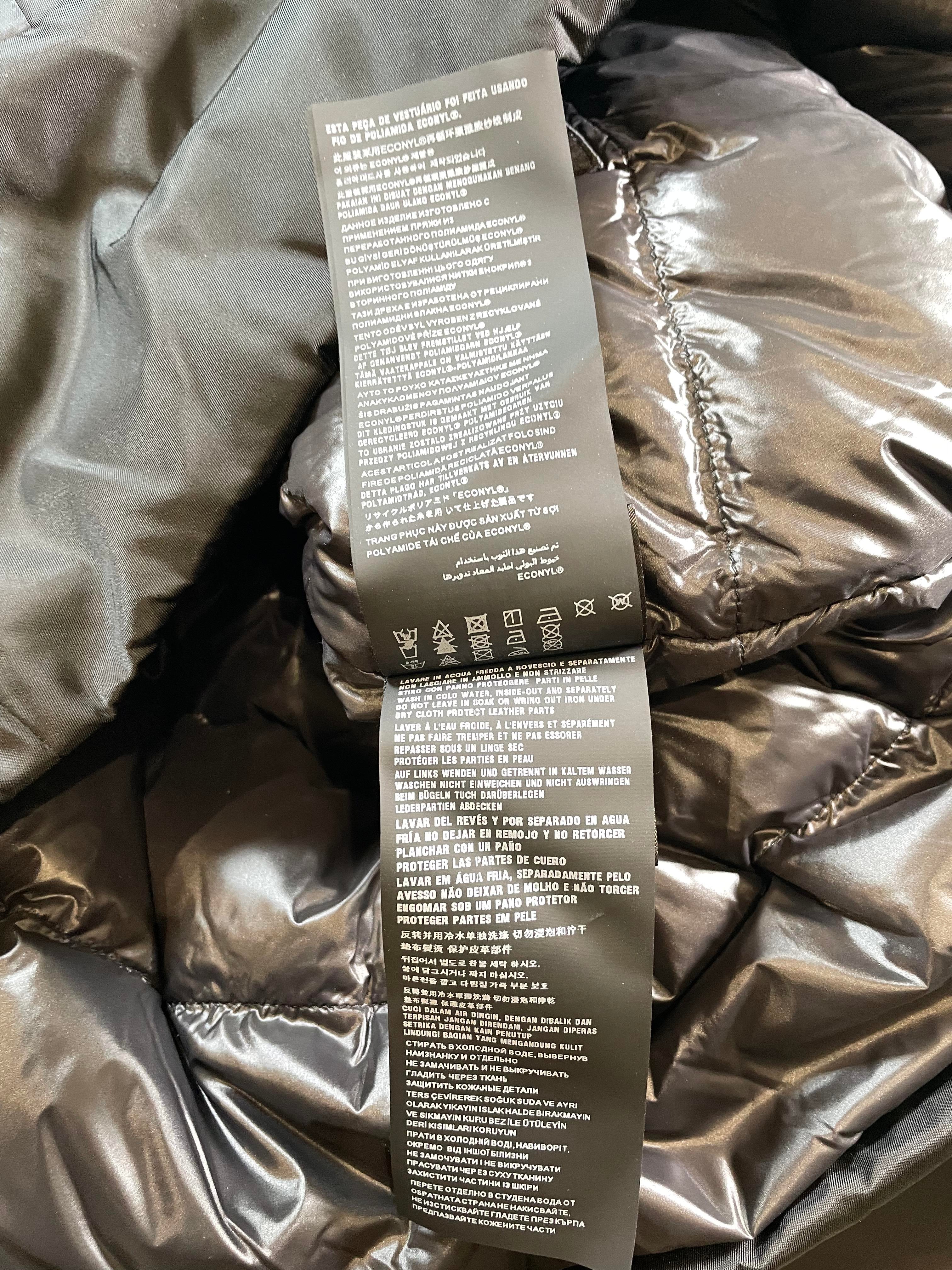Prada Nylon Puffer Logo Jacket