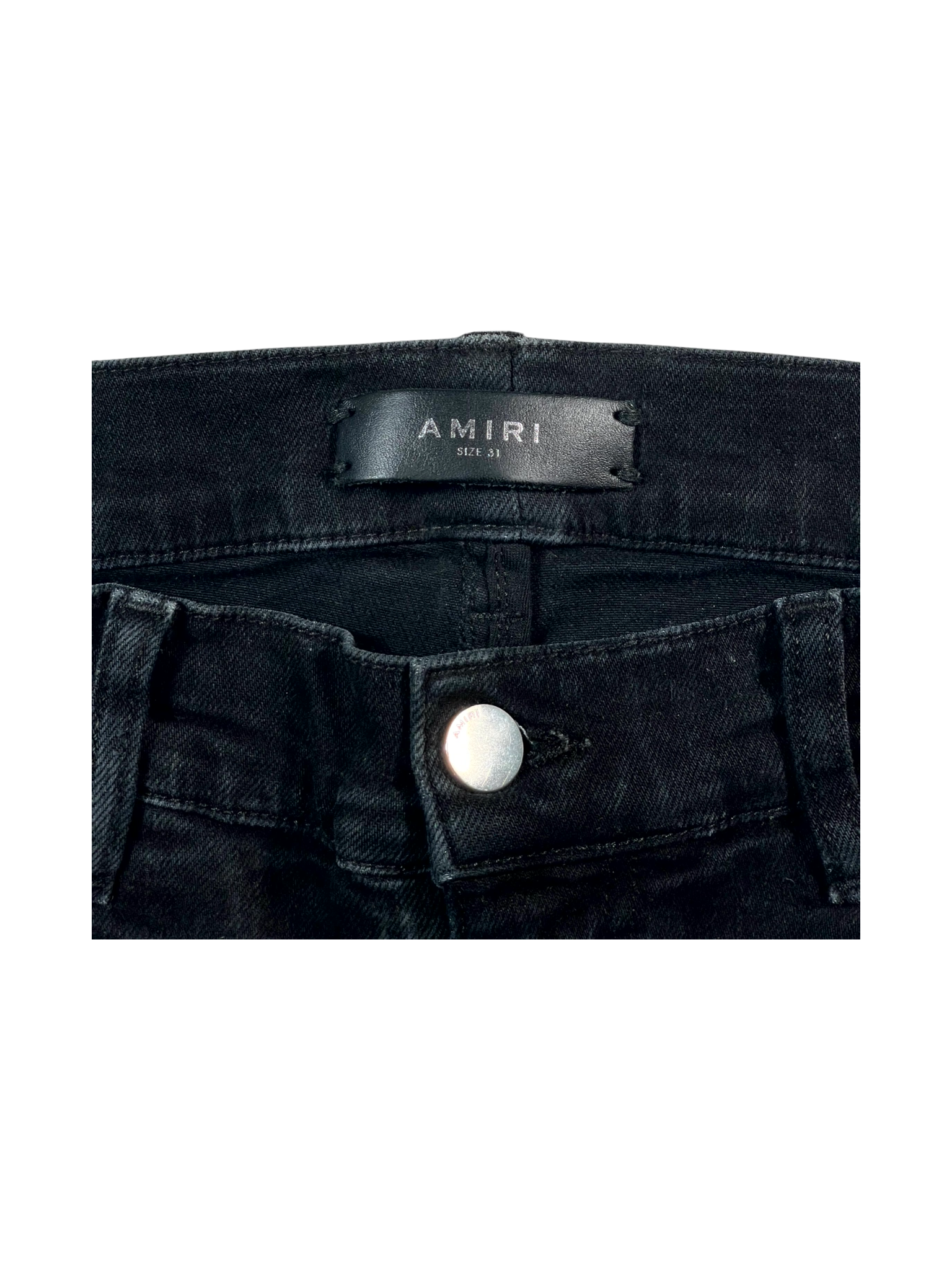Amiri Stripe Black & Blue Jeans