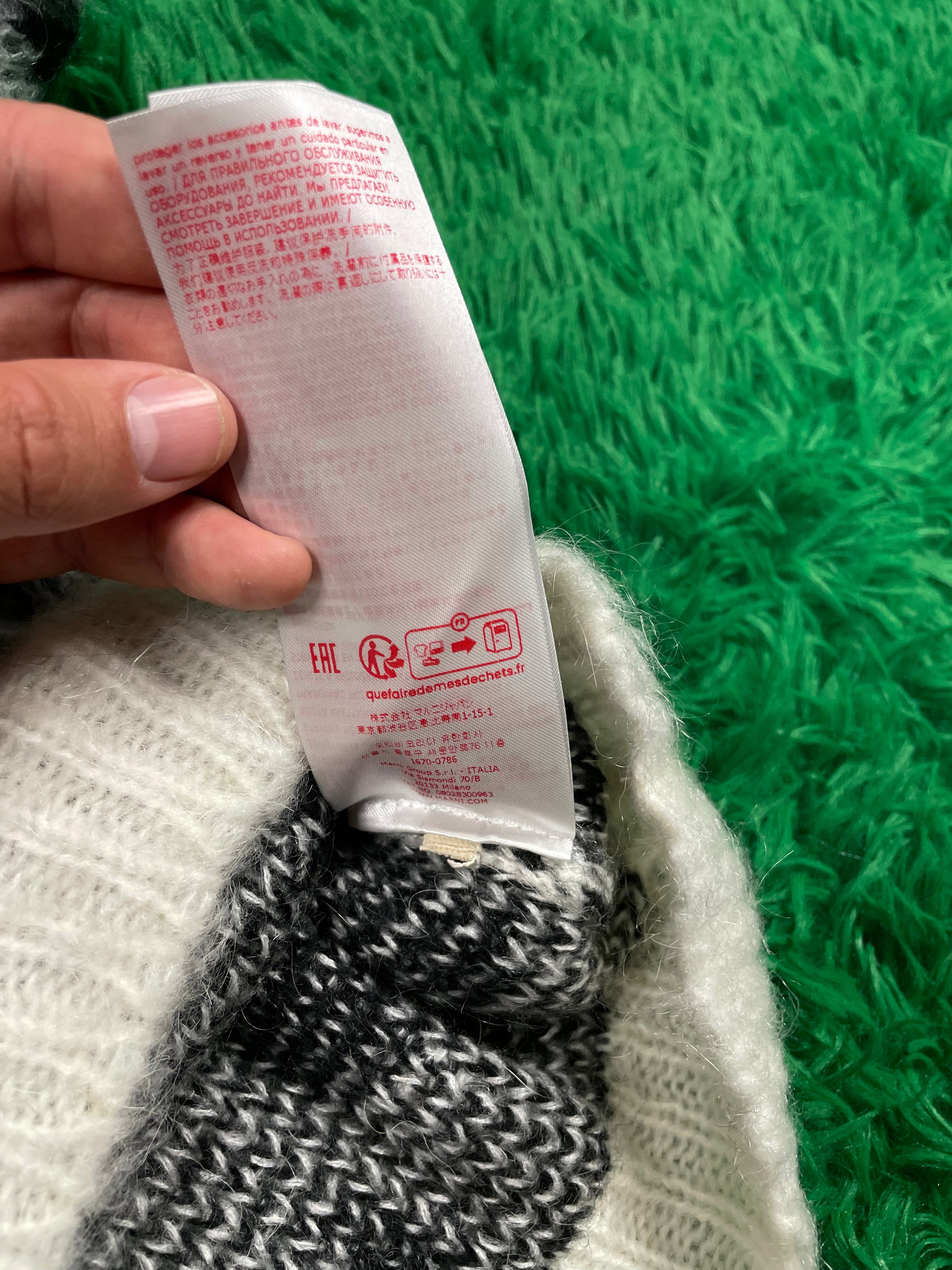 Marni Brushed Dots Fuzzy Wuzzy Round Neck Sweater 56 New