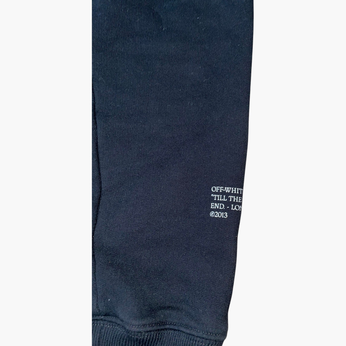 Off-White Scholar Arrow Till The End Black & Blue Hoodie