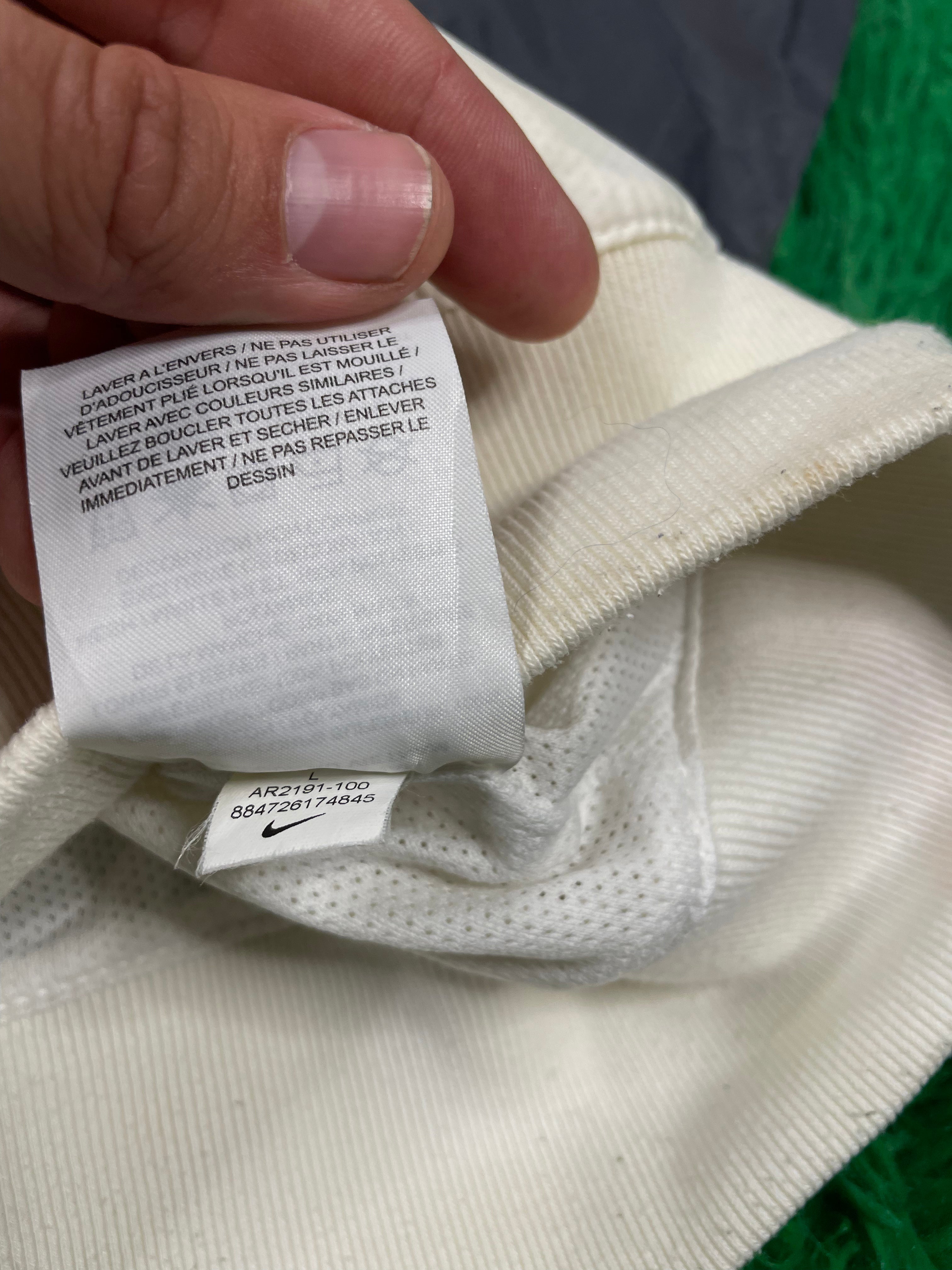 Nike Tech Jacket Fleece White Grey Large Used