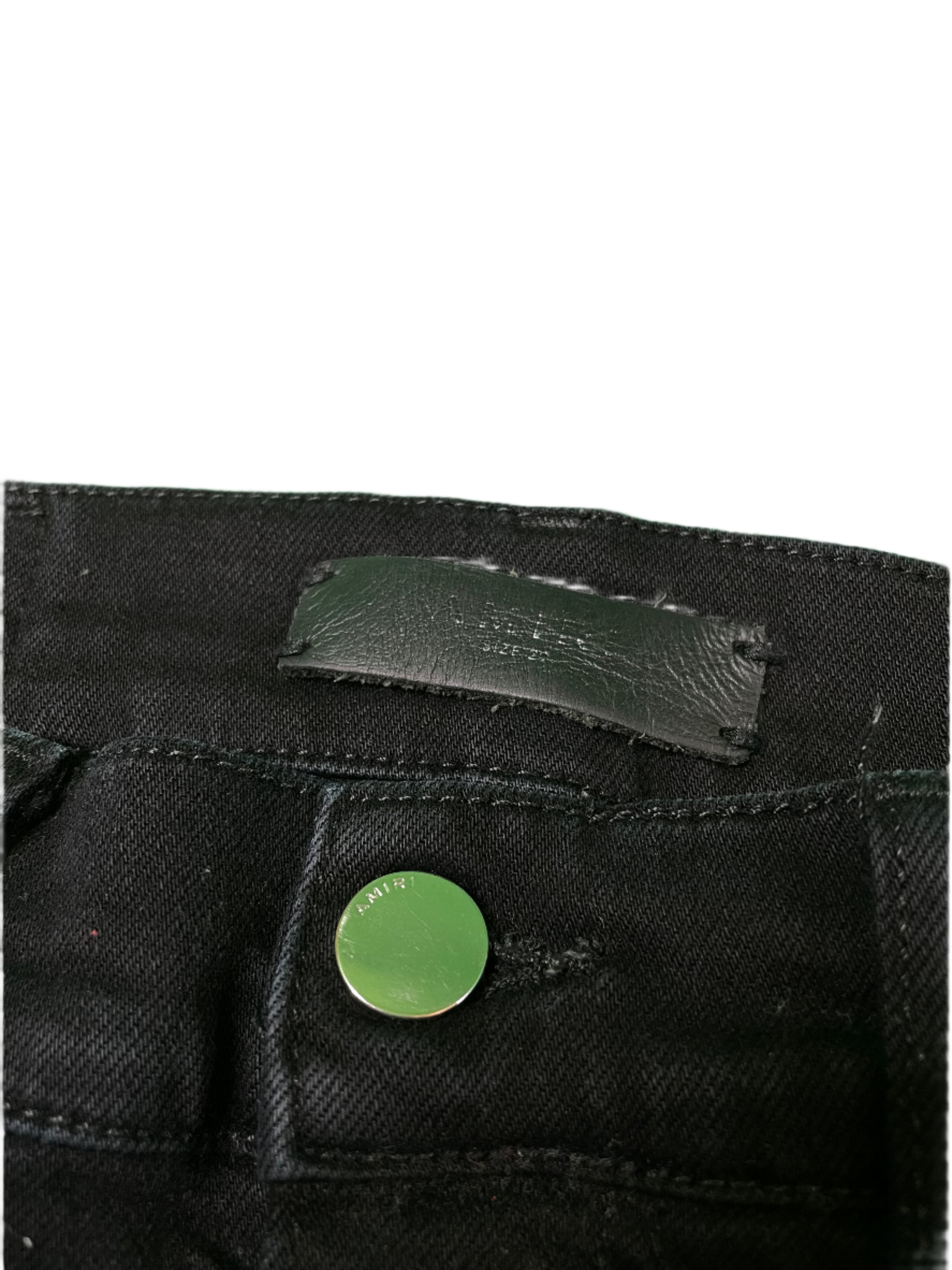 Amiri Black & Red Stripe Jeans